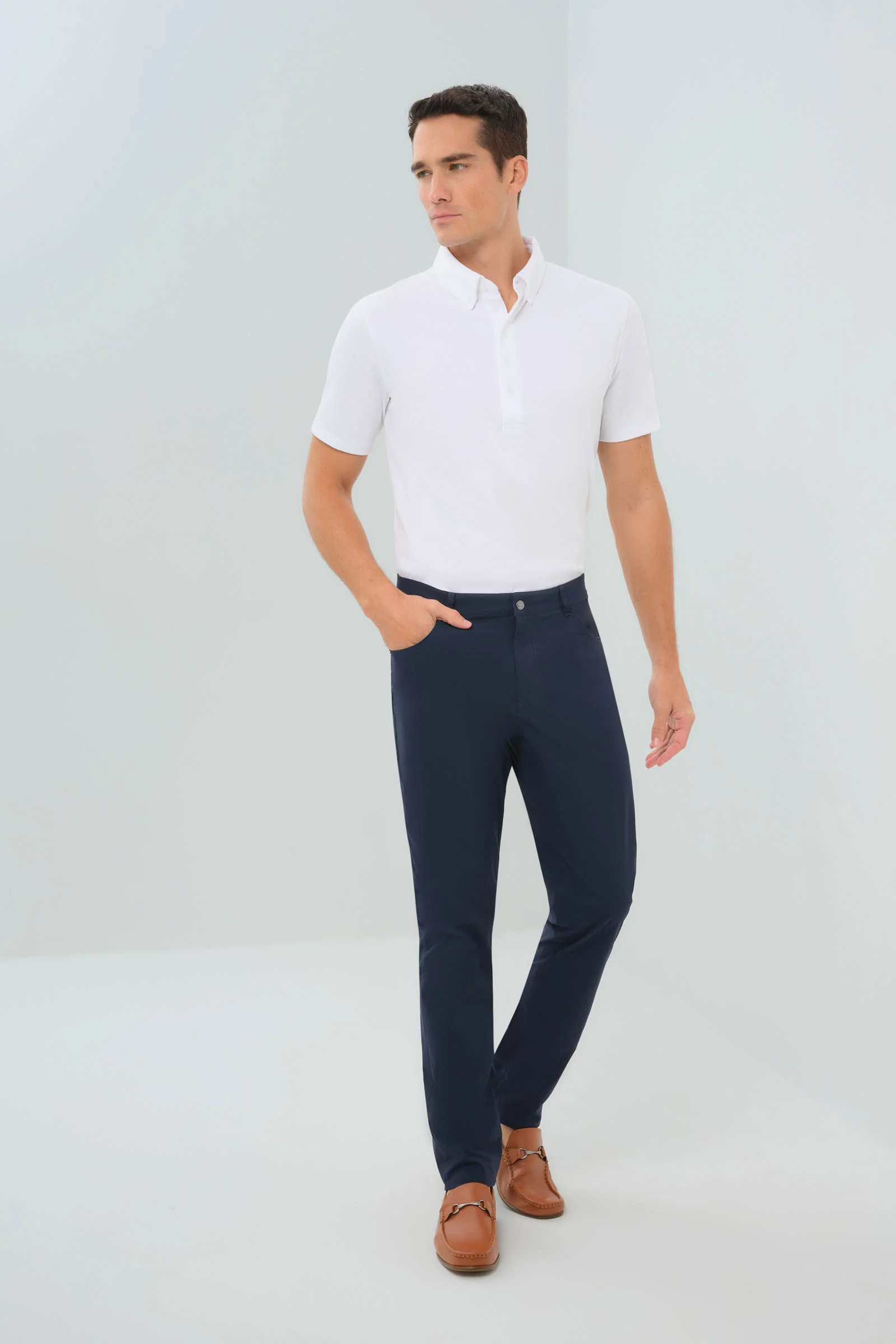 Alessio Five Pocket Jean Style Pant - Image 6