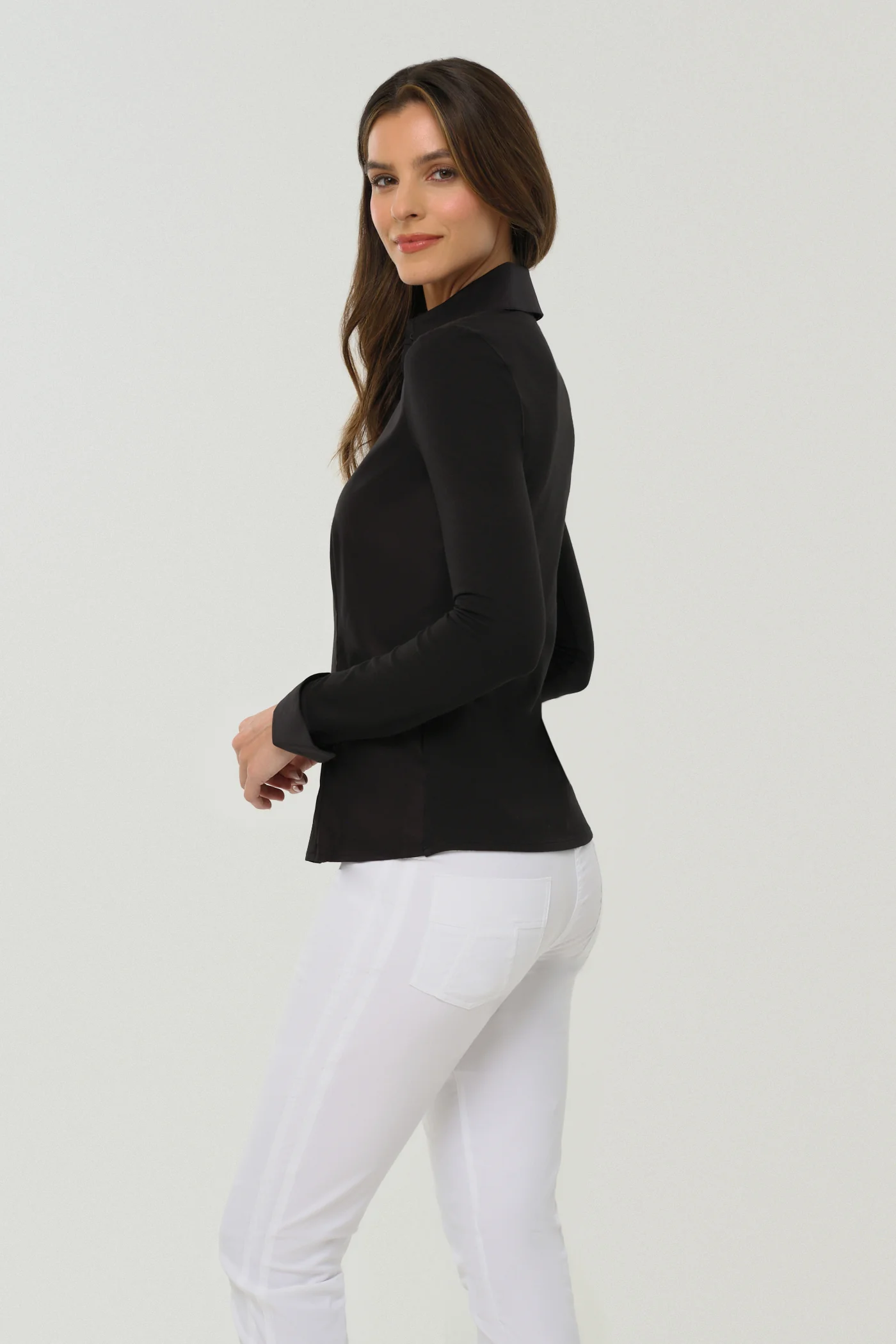 Alida Button Down Poplin Shirt - Image 5