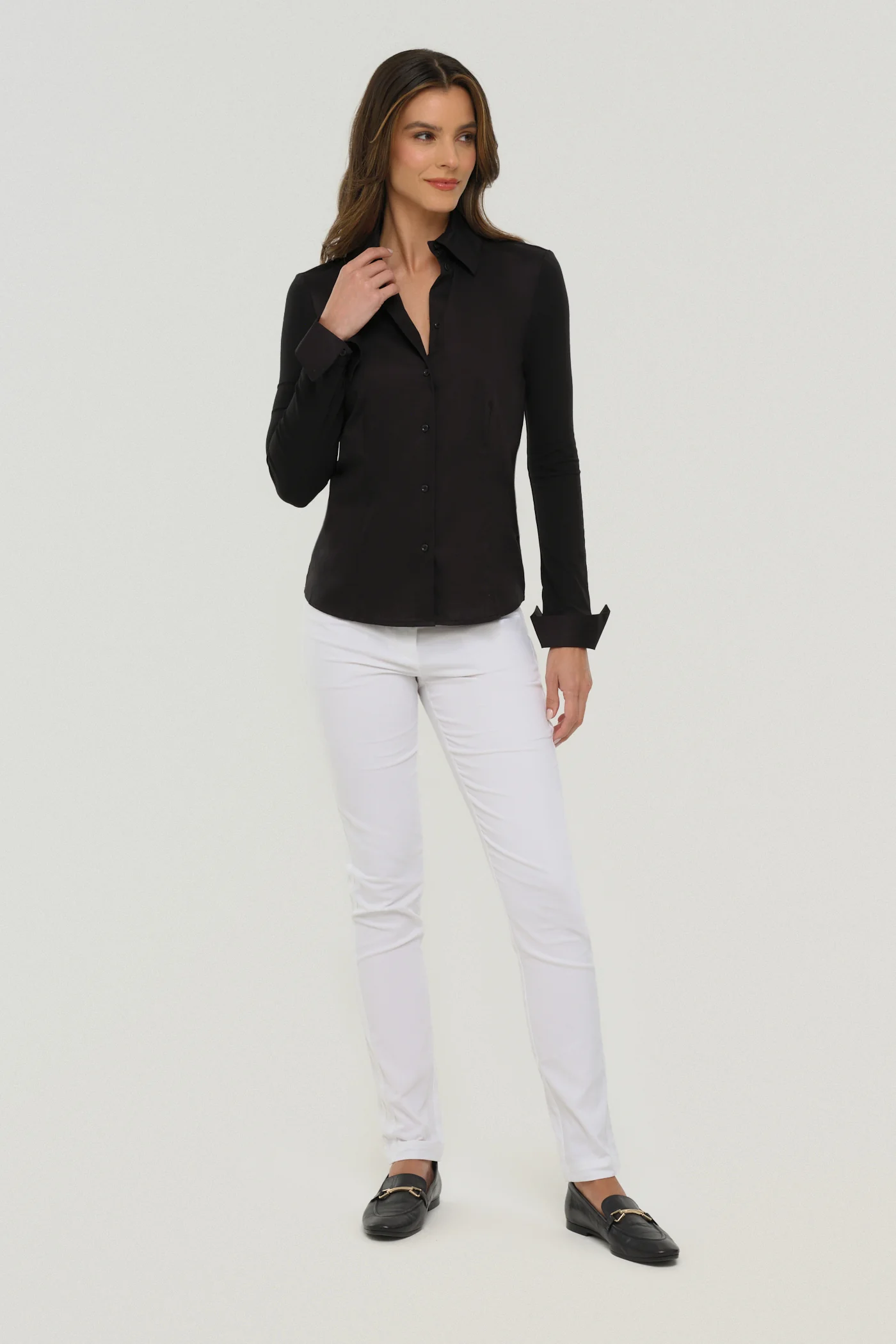 Alida Button Down Poplin Shirt - Image 6