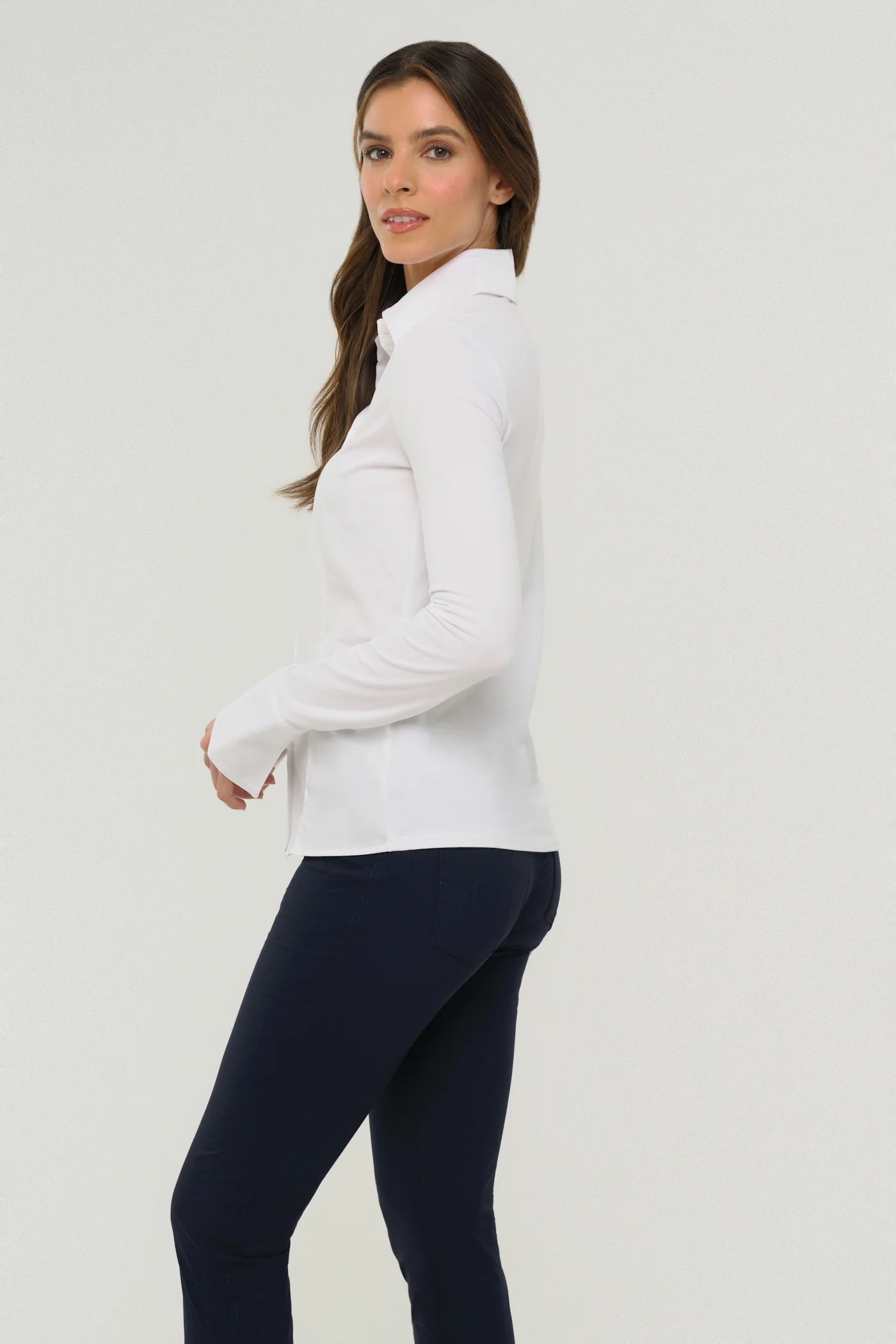 Alida Button Down Poplin Shirt - Image 9