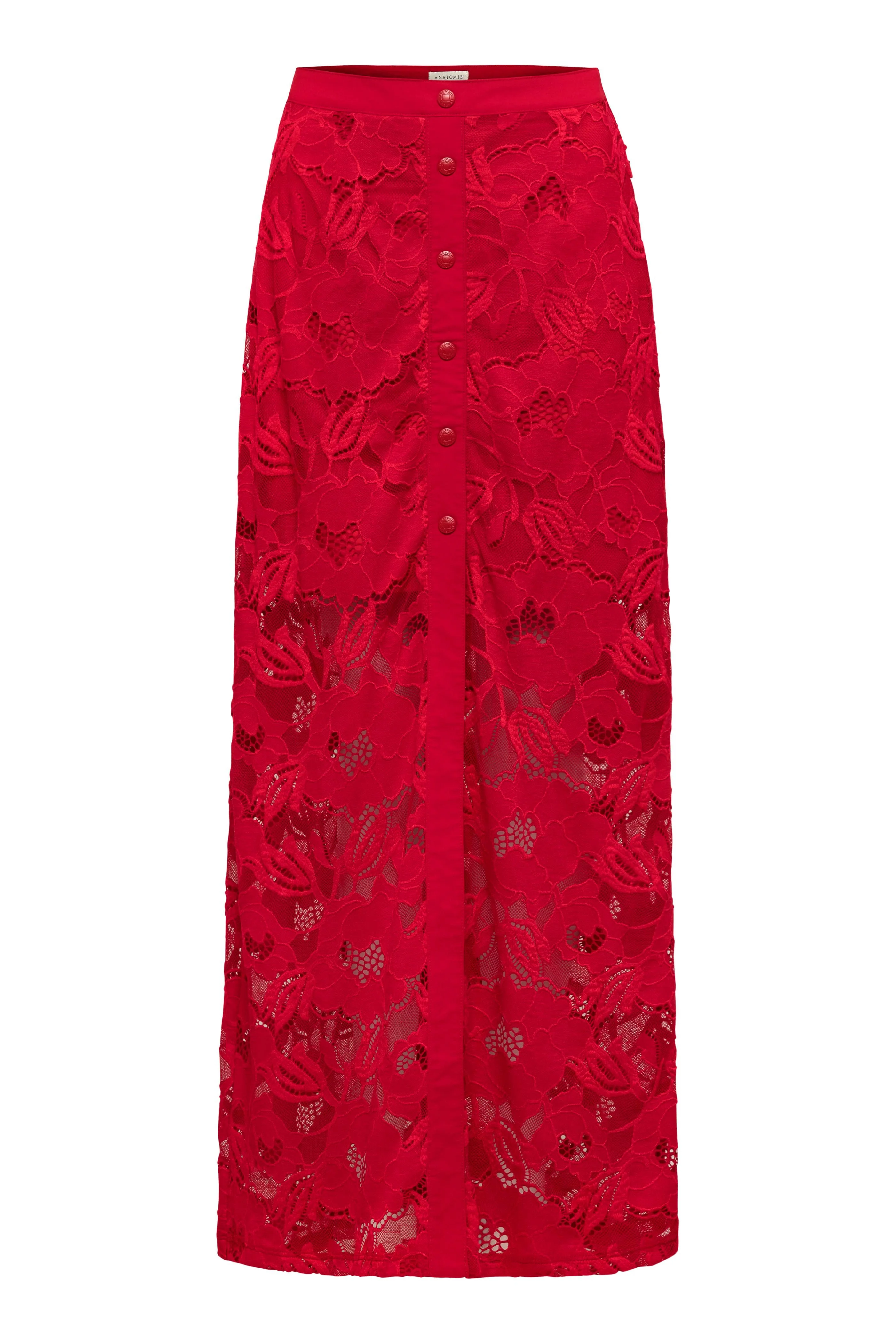 Ariel Ultralight & Lace Button Down Maxi Skirt - Image 12