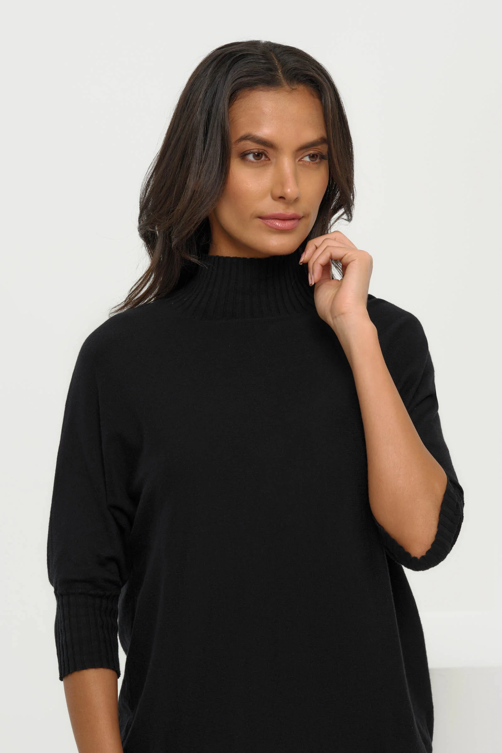 Ash Ribbed Mock Neck Sweater - Image 5