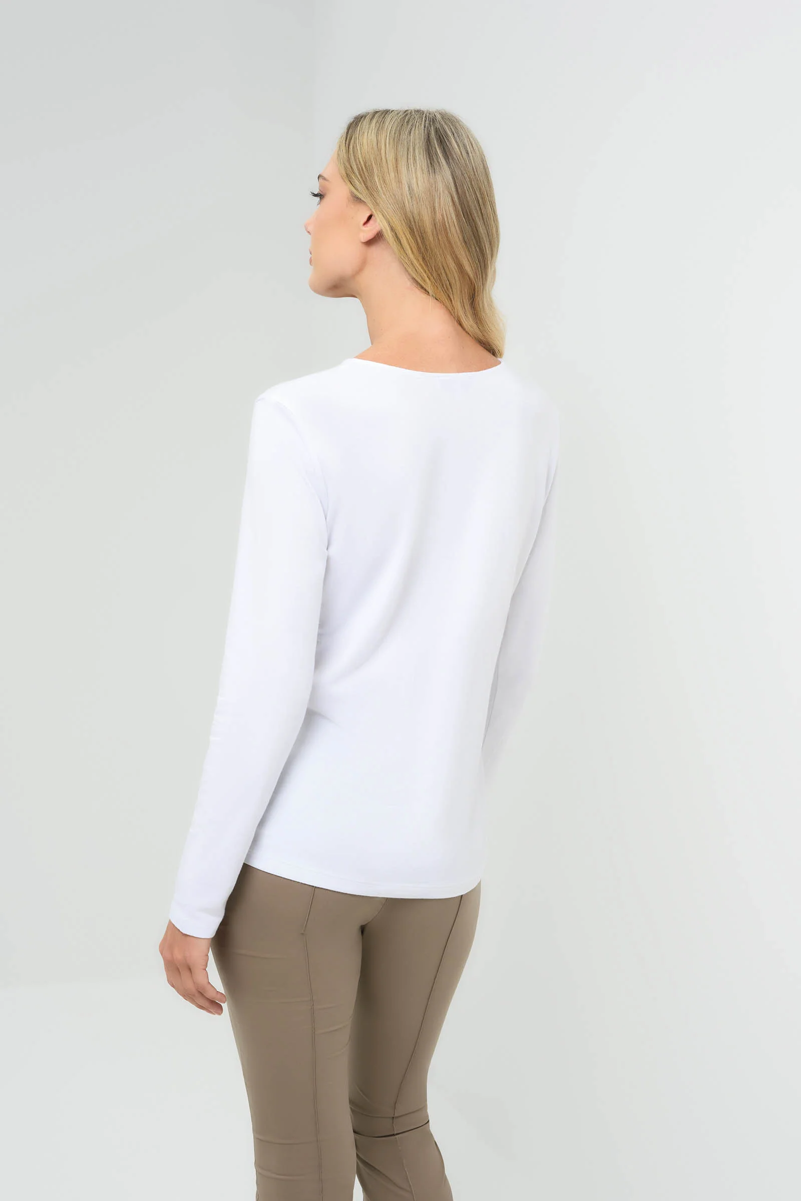 Calista Roll up Henley Top - Image 10