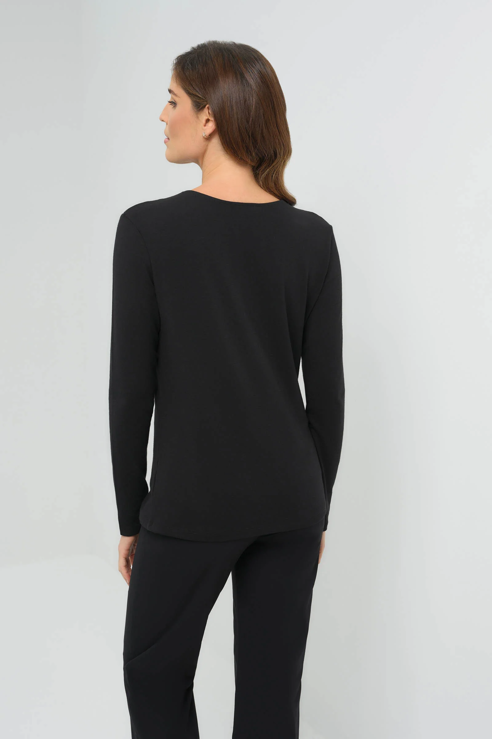 Calista Roll up Henley Top - Image 6