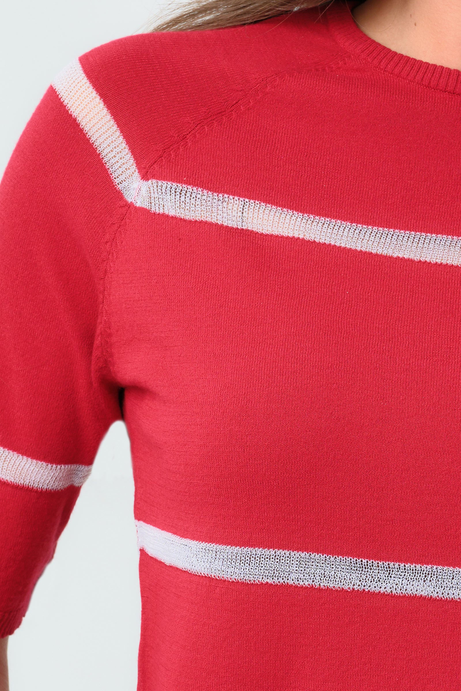 Campbell Sheer Stripe Pullover Top - Image 7