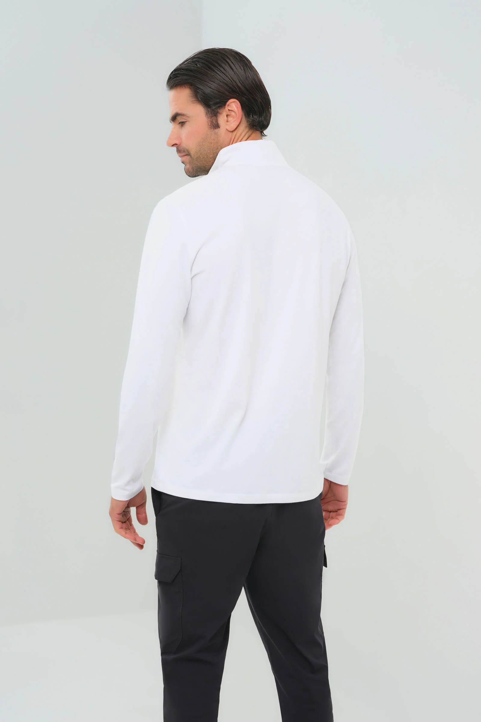 Charlie Zip Pima Top - Image 10