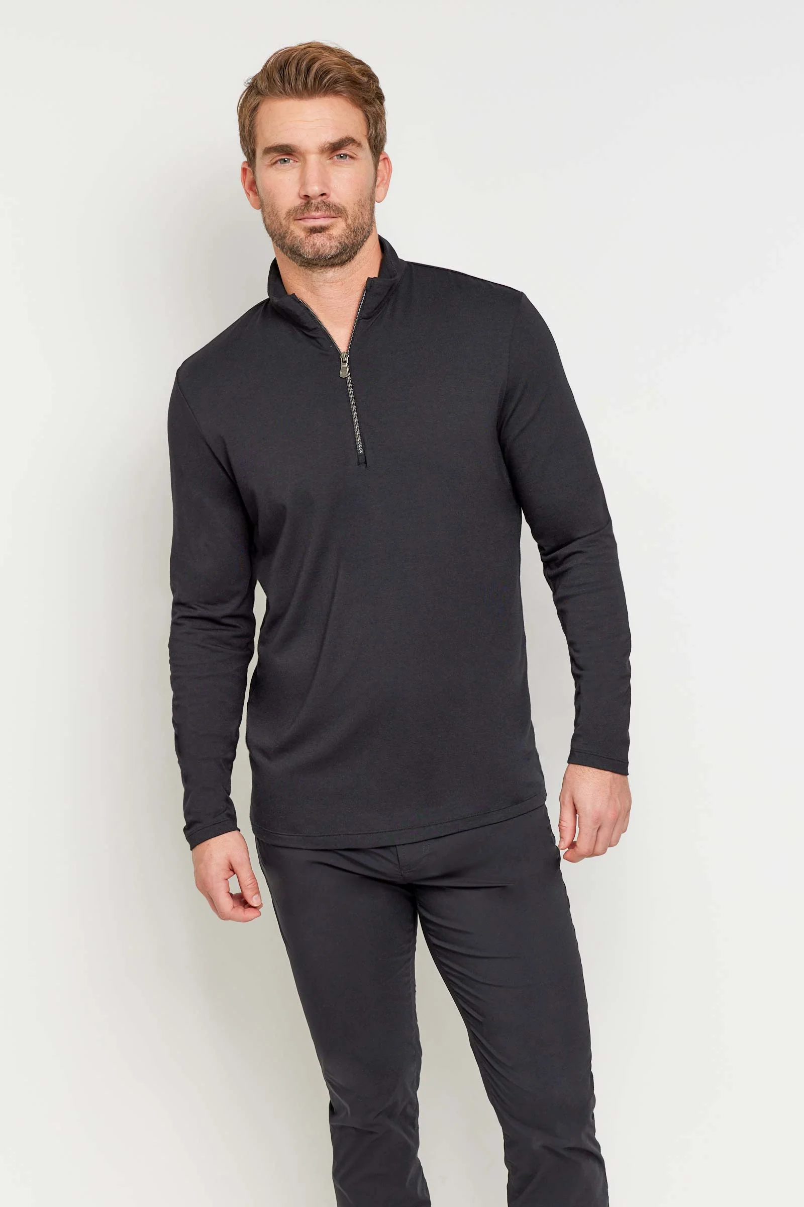 Charlie Zip Pima Top - Image 11