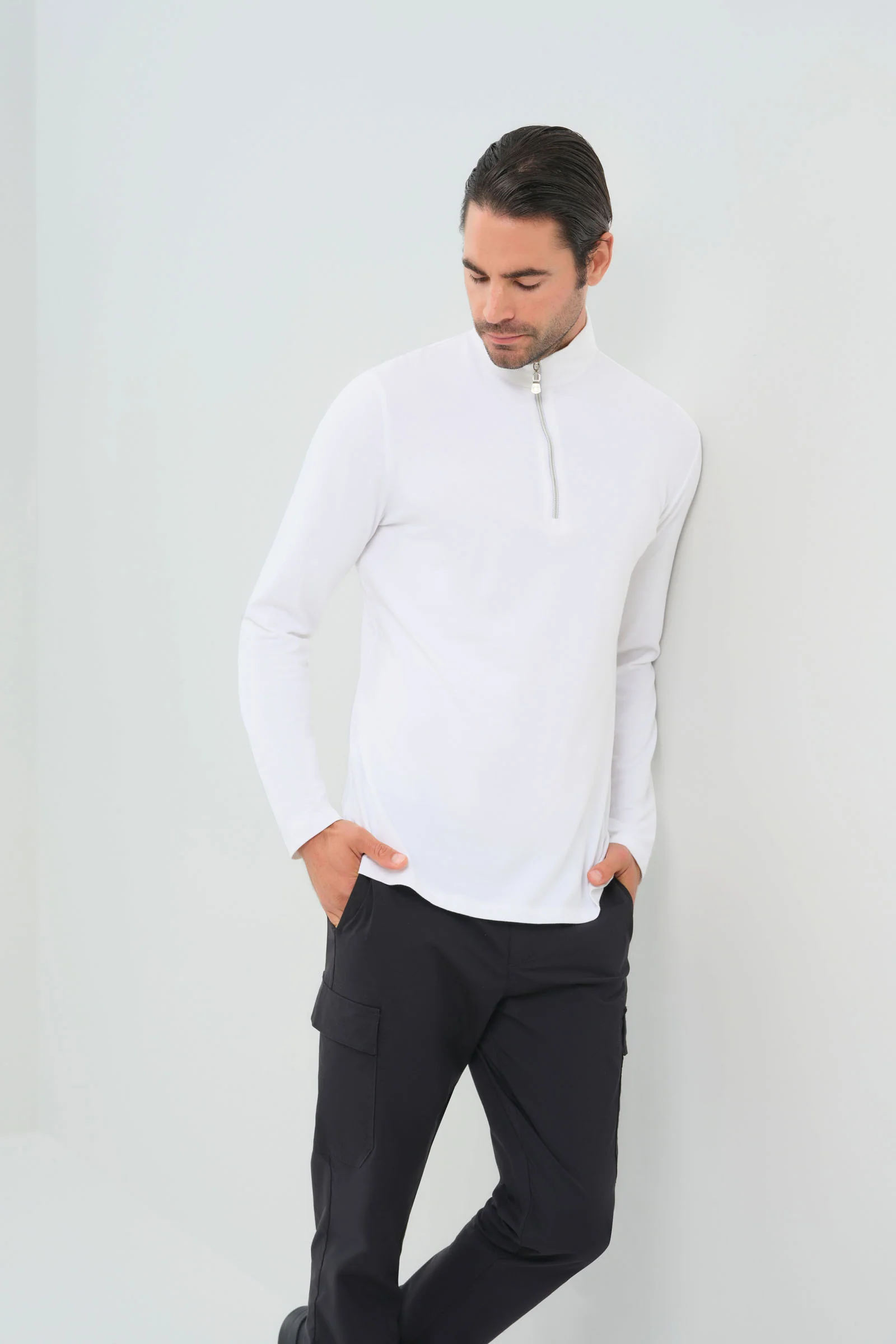 Charlie Zip Pima Top - Image 6