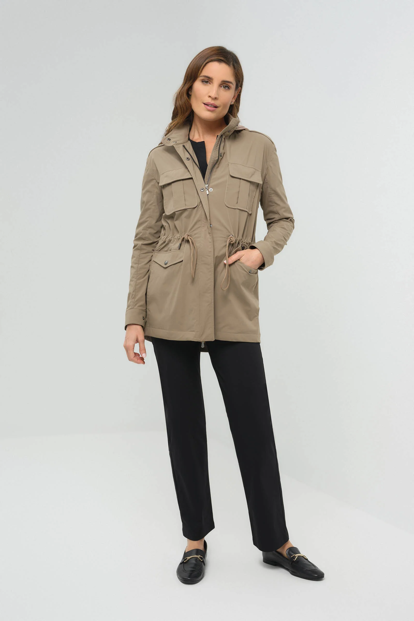 Courtney Lightweight Utility Jacket with Hood - Image 10