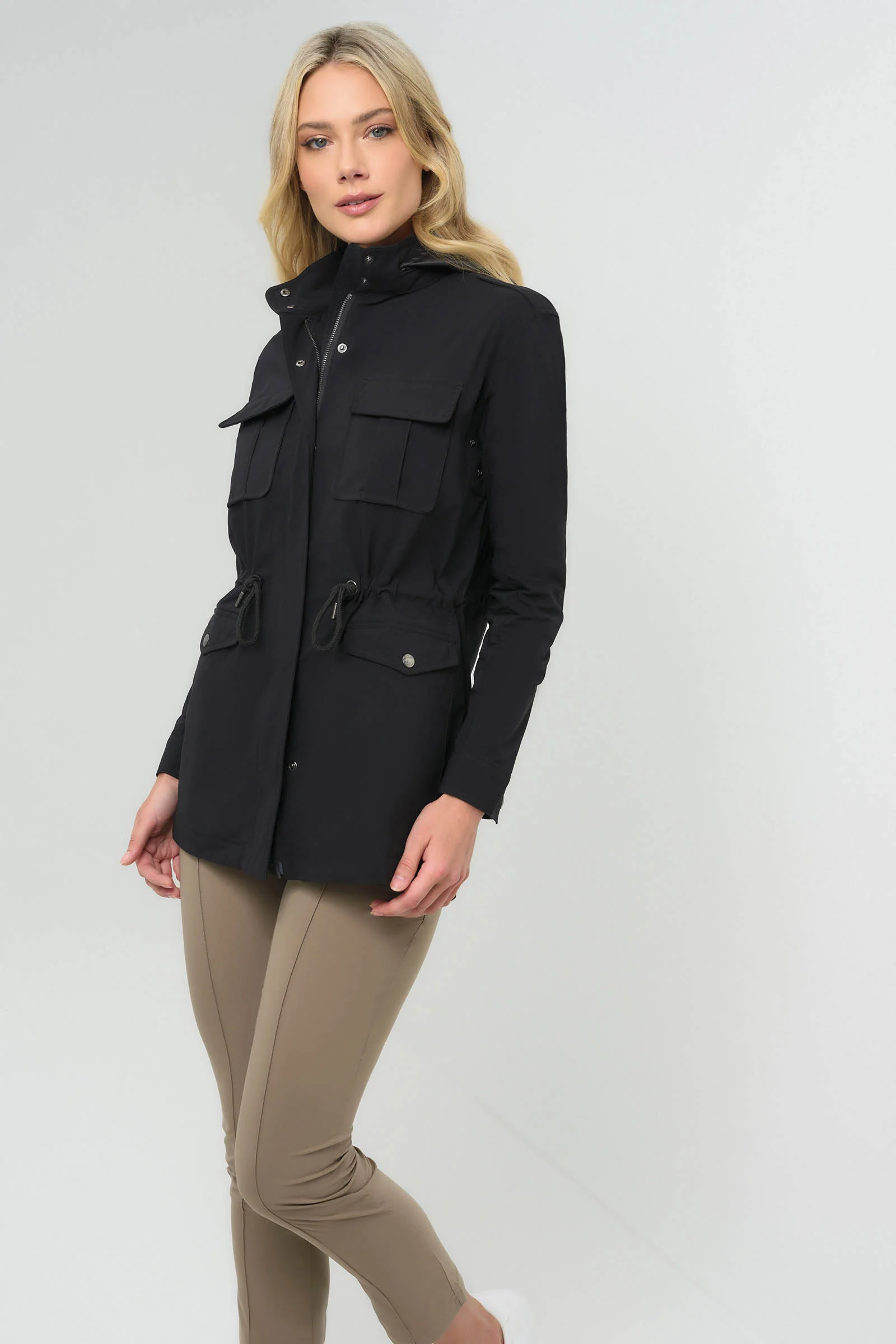 Courtney Lightweight Utility Jacket with Hood - Image 13