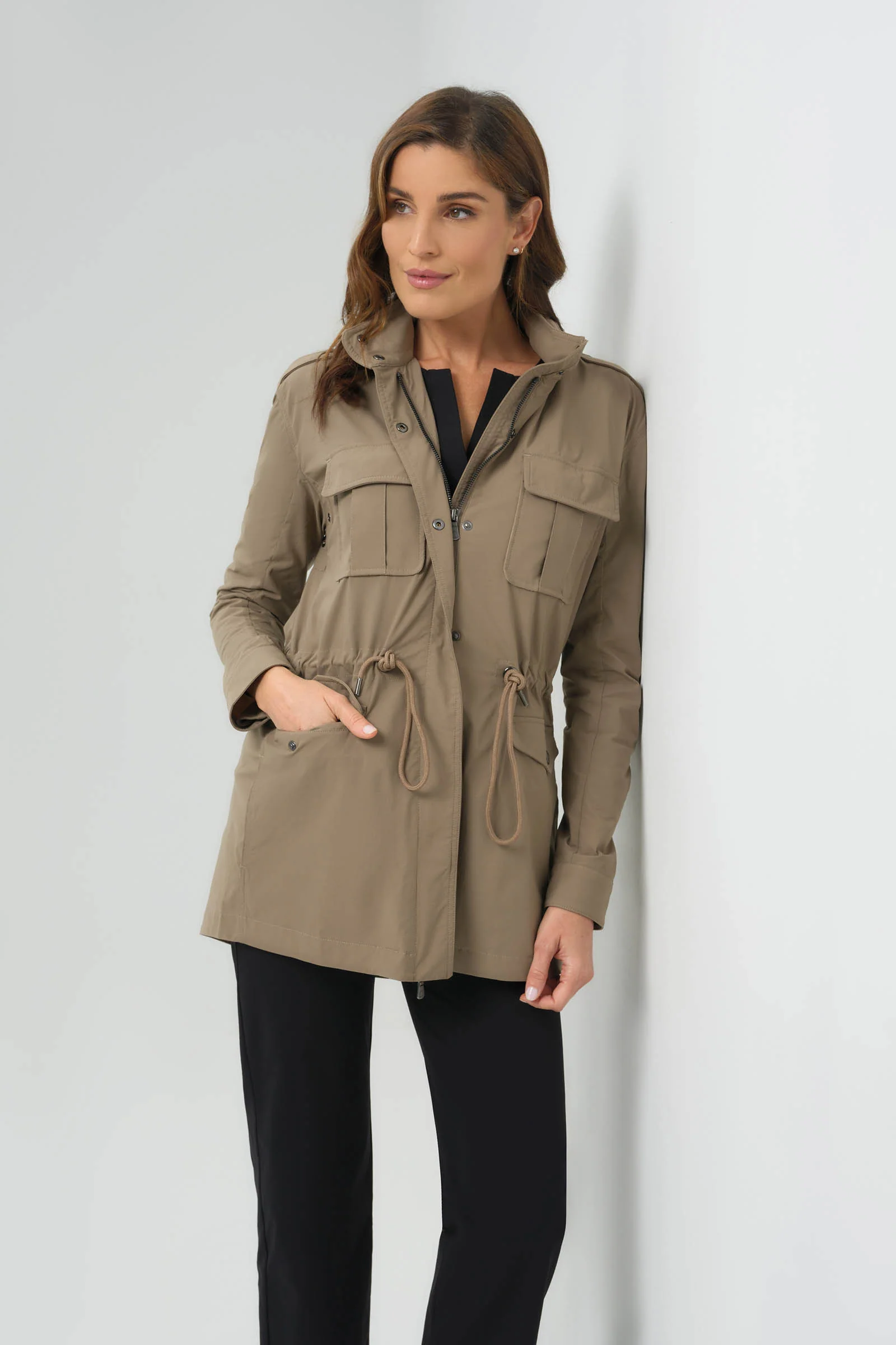 Courtney Lightweight Utility Jacket with Hood - Image 5