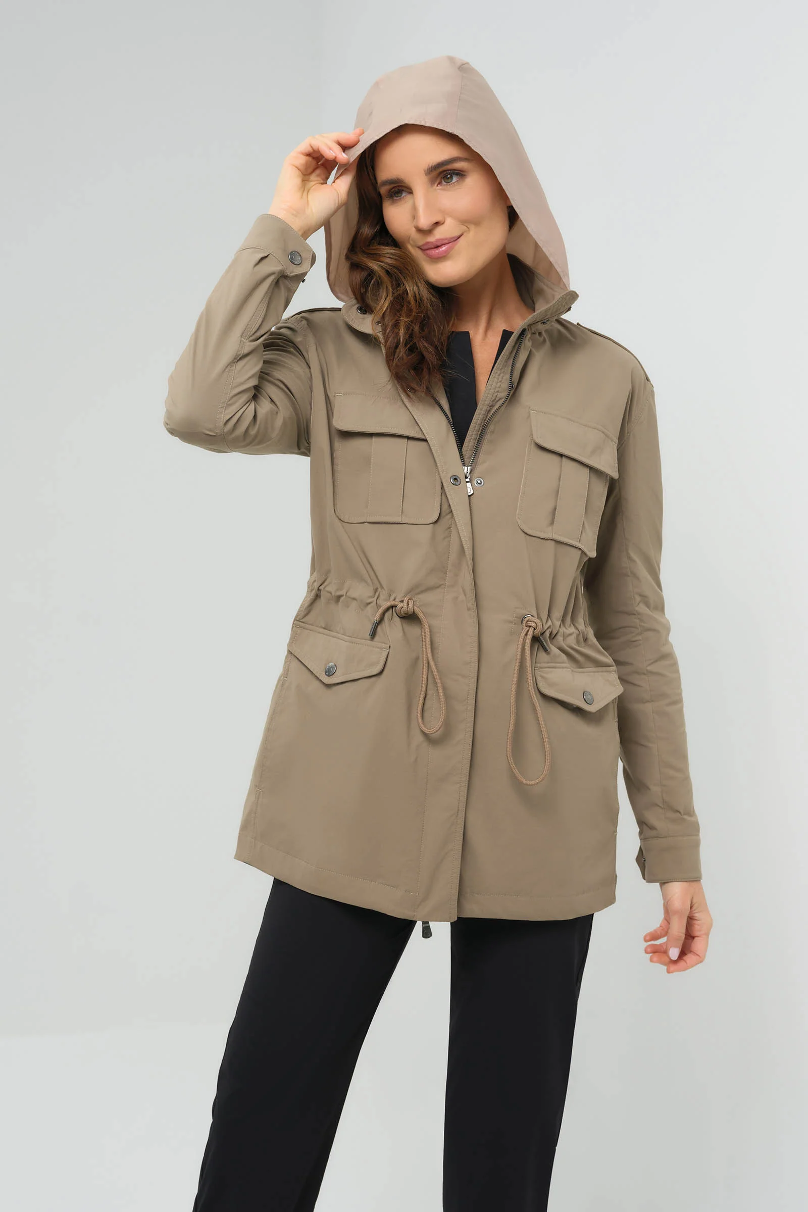 Courtney Lightweight Utility Jacket with Hood - Image 6