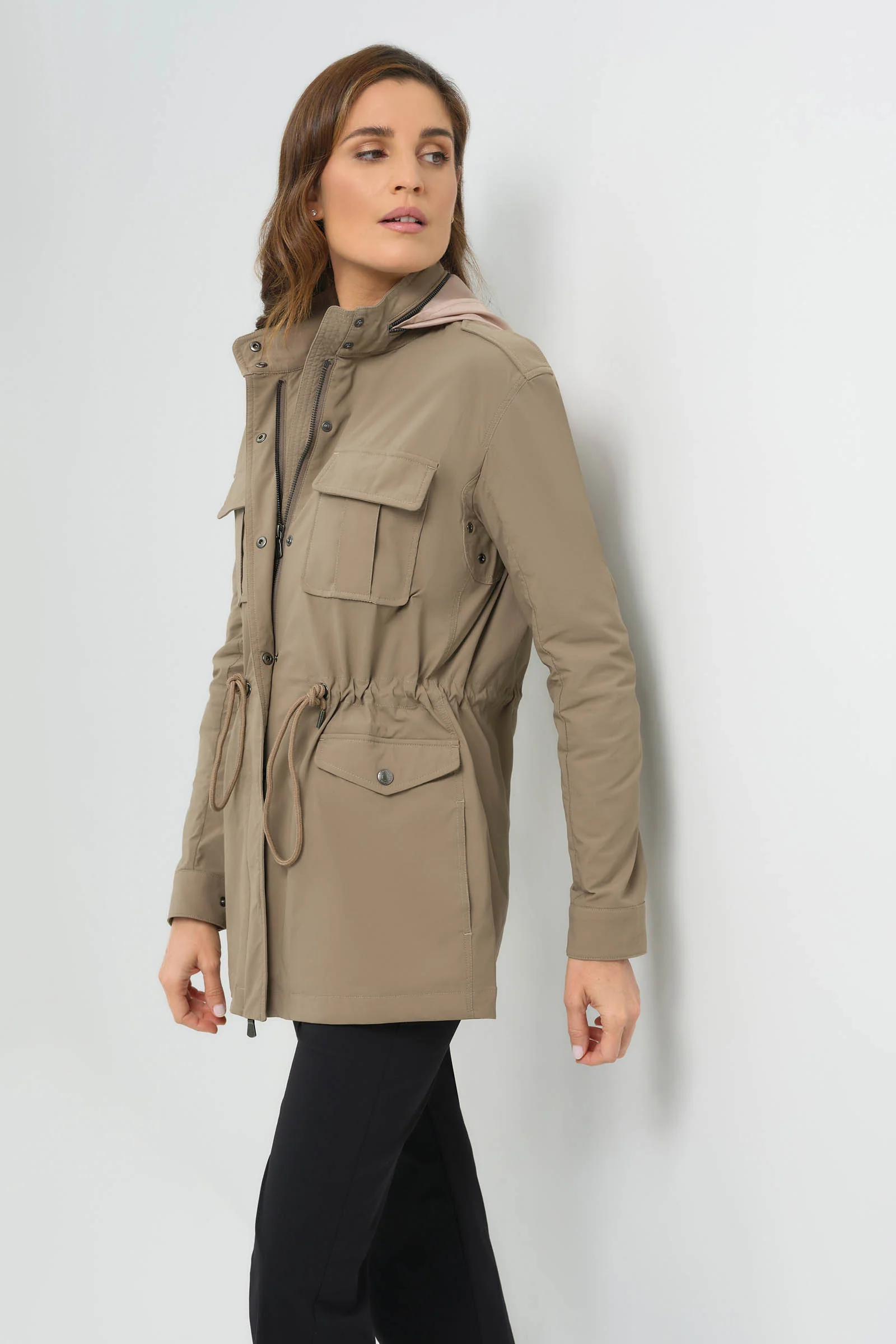 Courtney Lightweight Utility Jacket with Hood - Image 7