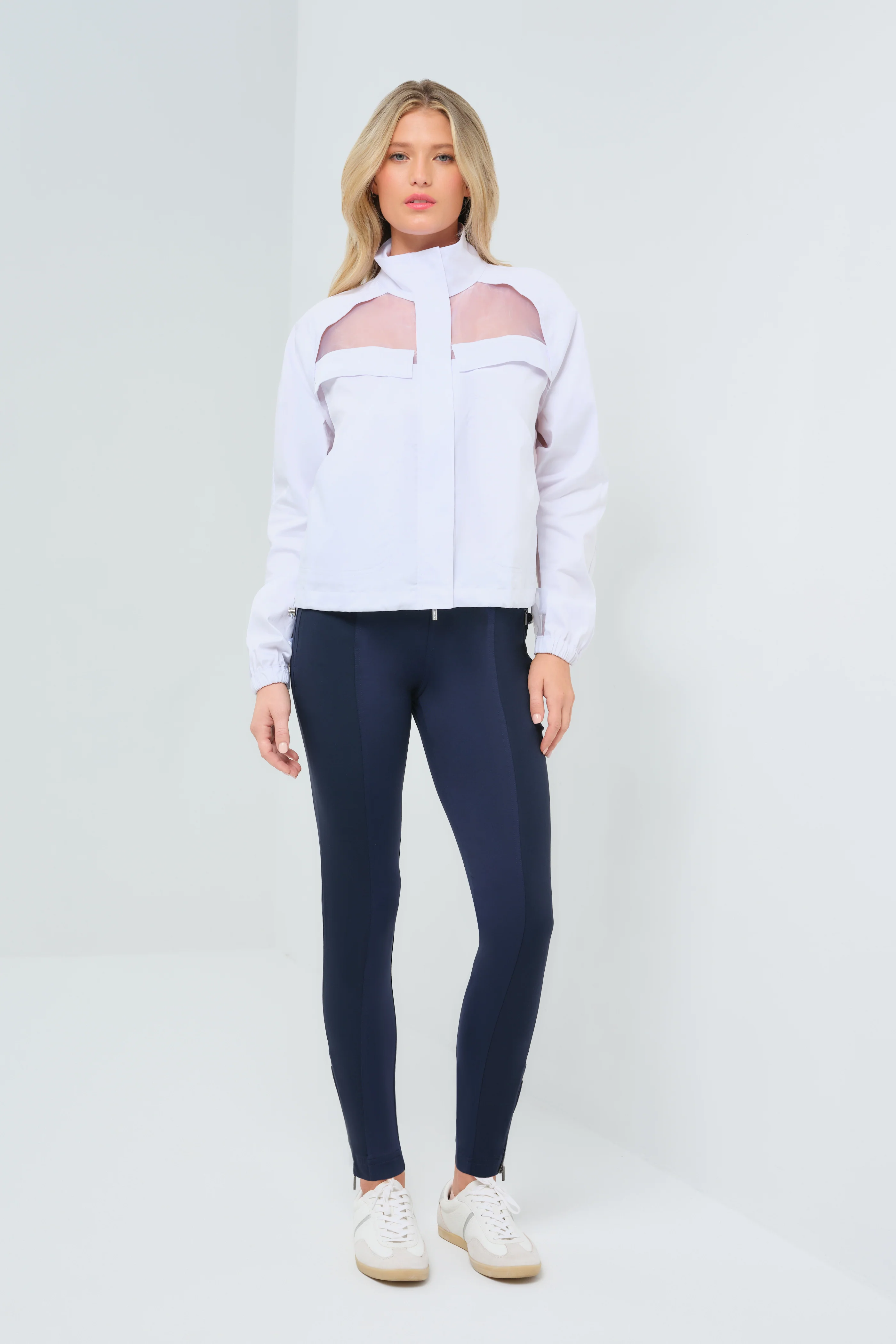 Crystal Stretch Poplin & Organza Jacket - Image 4