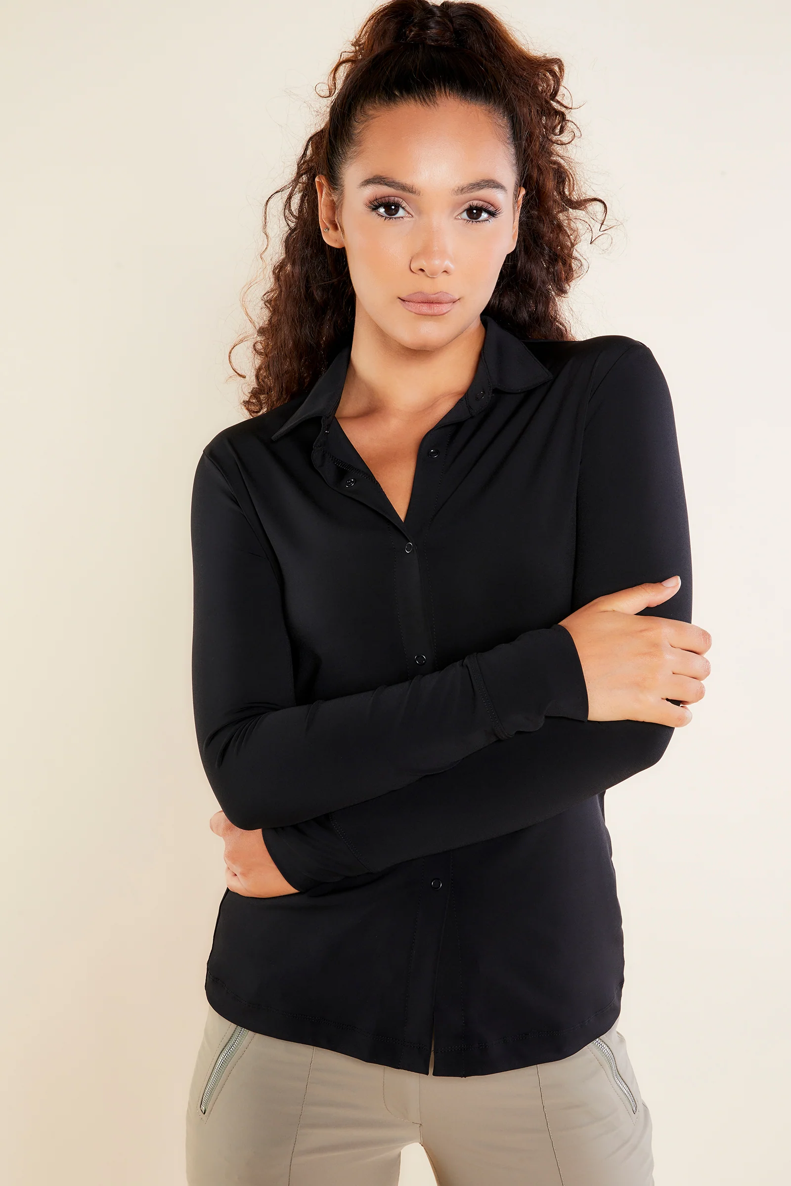 Danica Snap On Super Jersey Top - Image 5