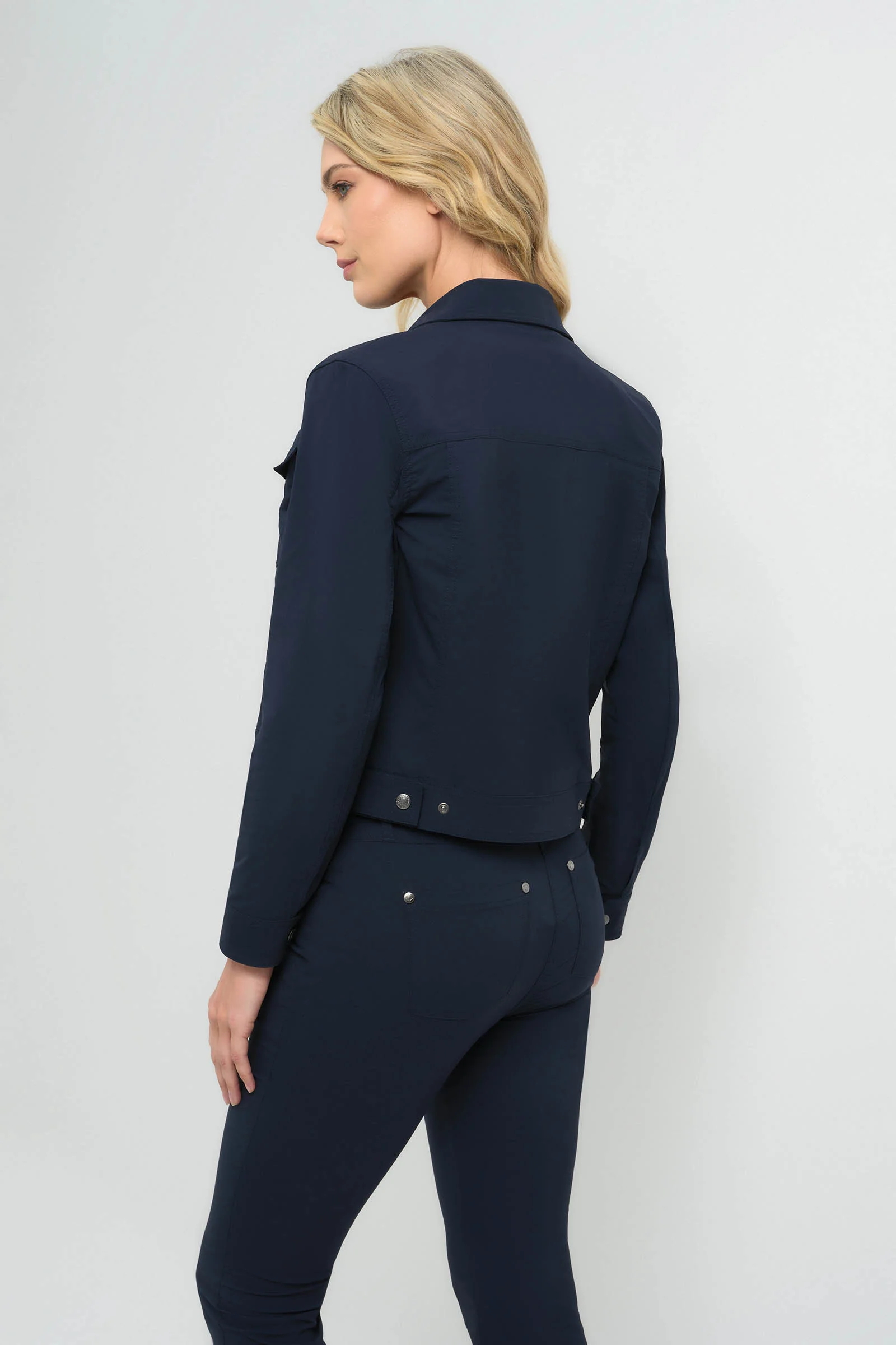 Delilah Ultra Light Weight Denim Style Jacket - Image 11