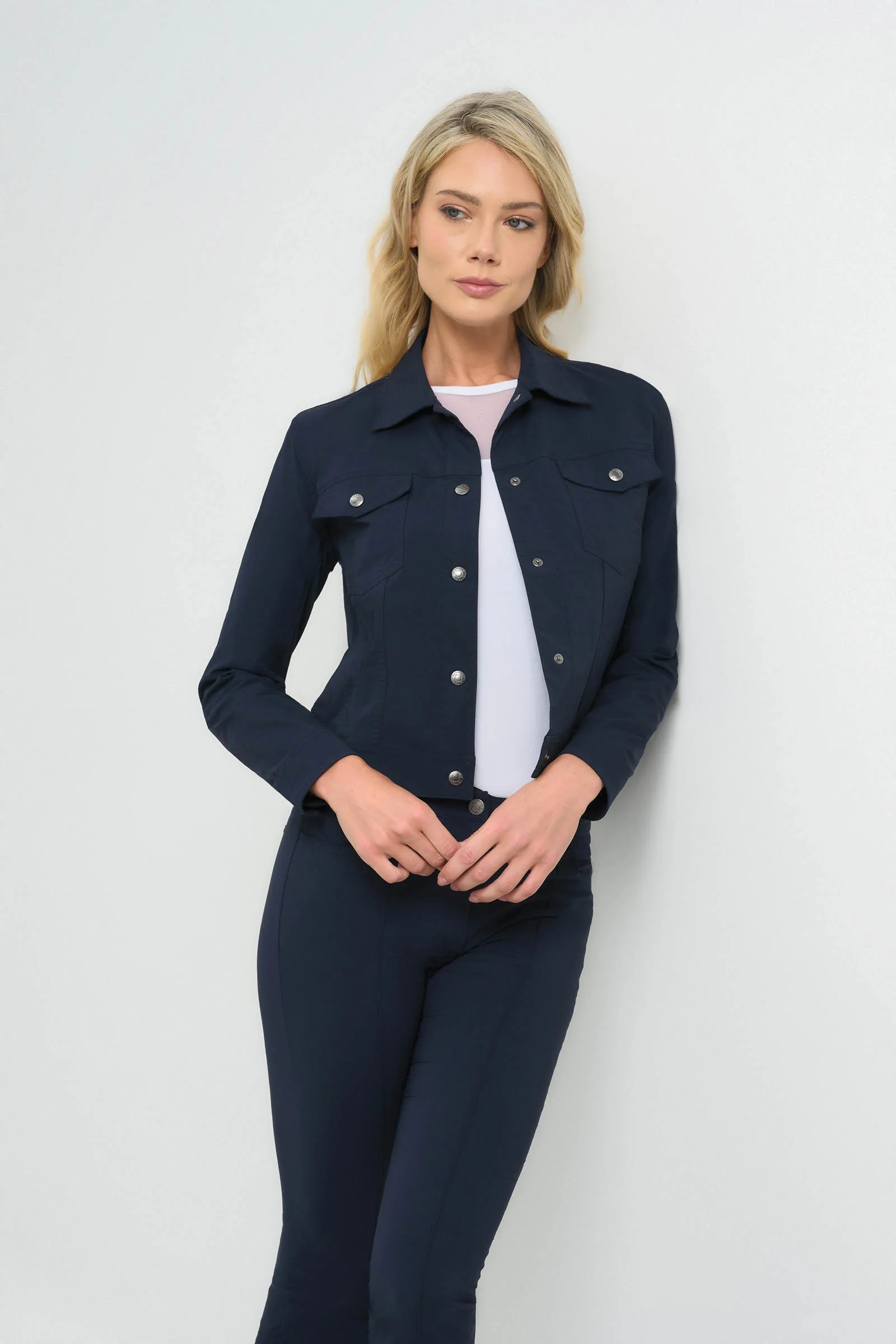 Delilah Ultra Light Weight Denim Style Jacket - Image 12