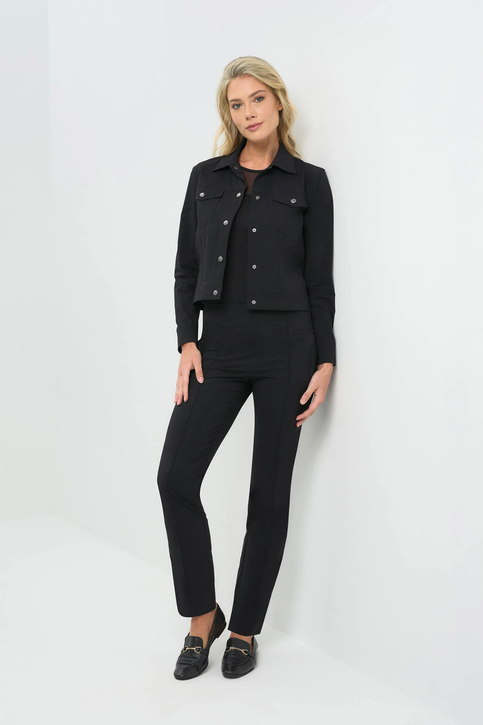Delilah Ultra Light Weight Denim Style Jacket - Image 4