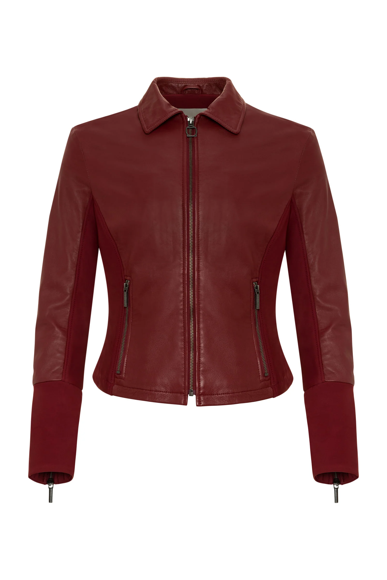 Dill Leather Jacket With Fleece Lined Panels - Image 10