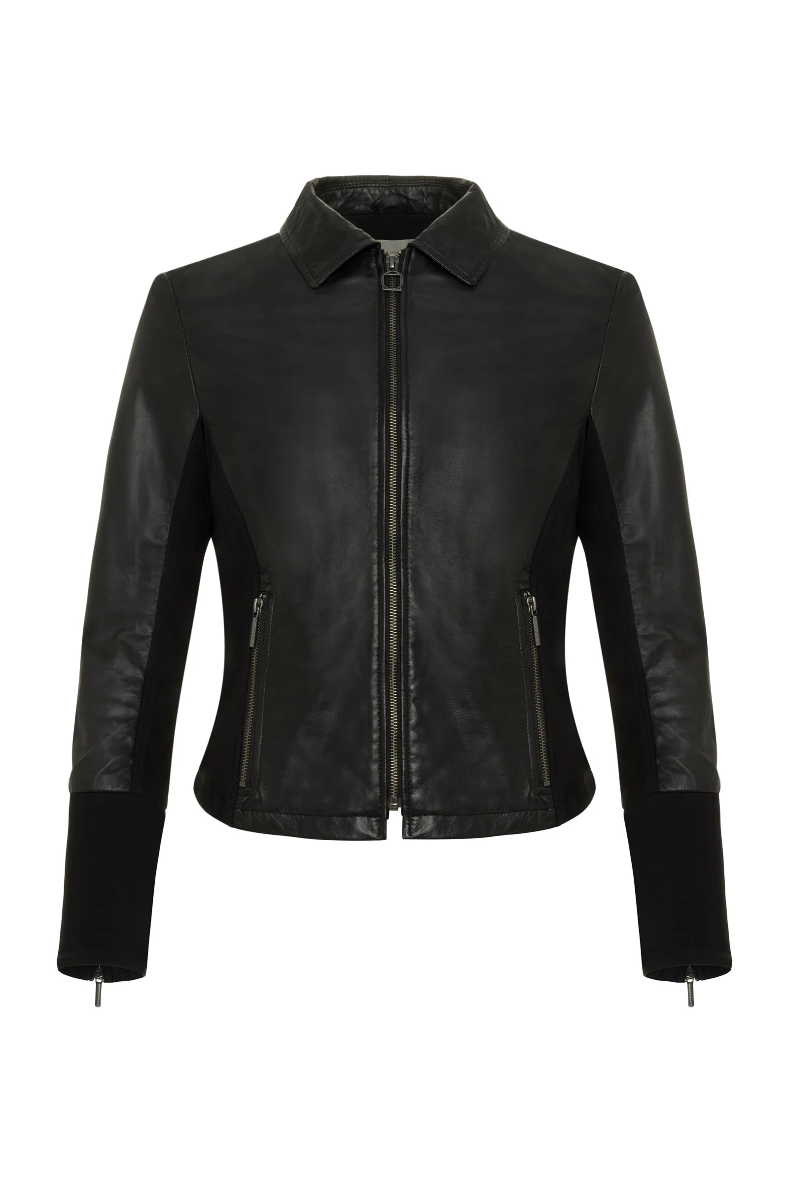 Dill Leather Jacket With Fleece Lined Panels - Image 5