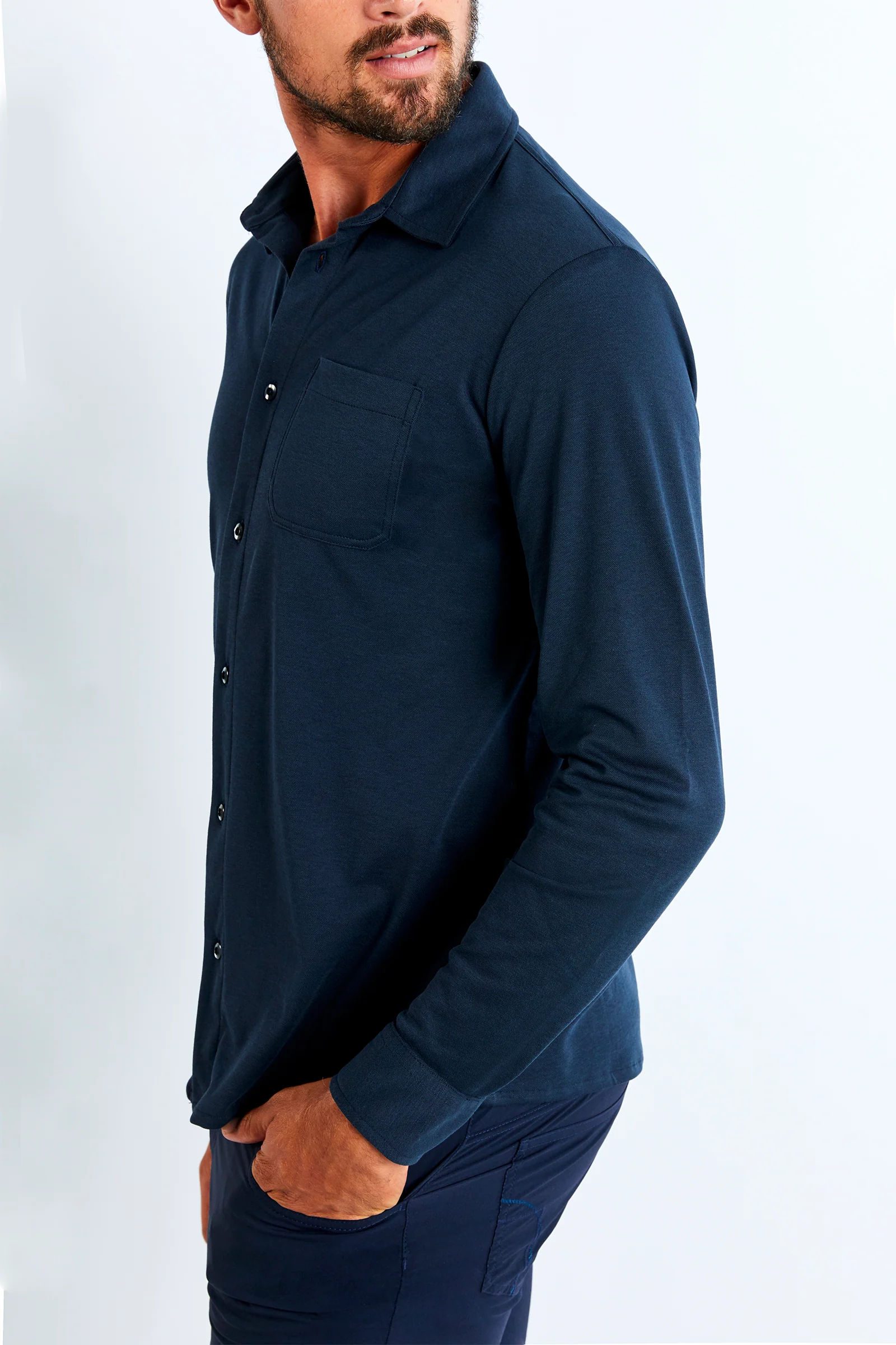 Dylan Button-Up Long-Sleeve Shirt - Image 3
