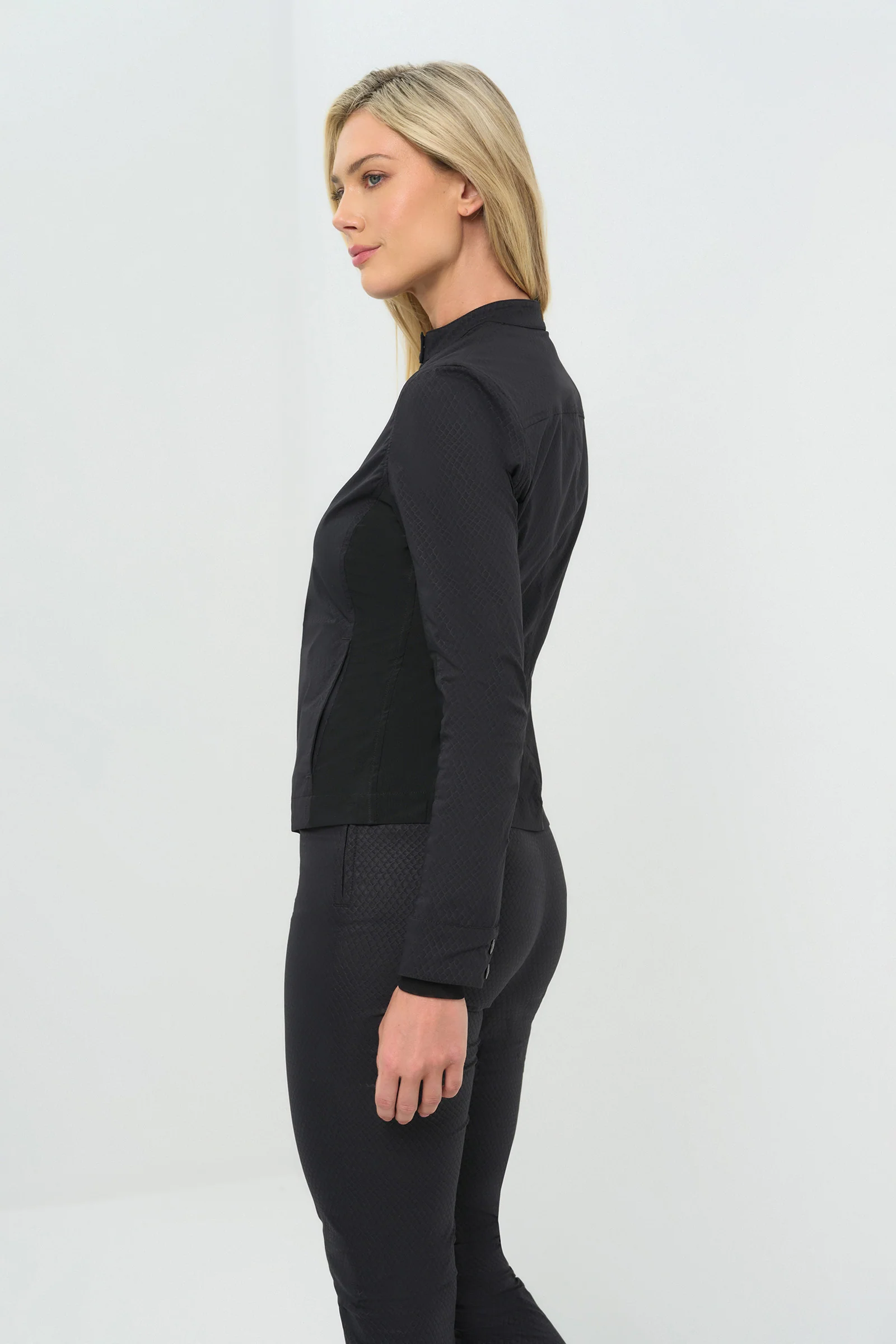 Embossed Kensington Ultra-Light and Mesh Moto Jacket - Image 6