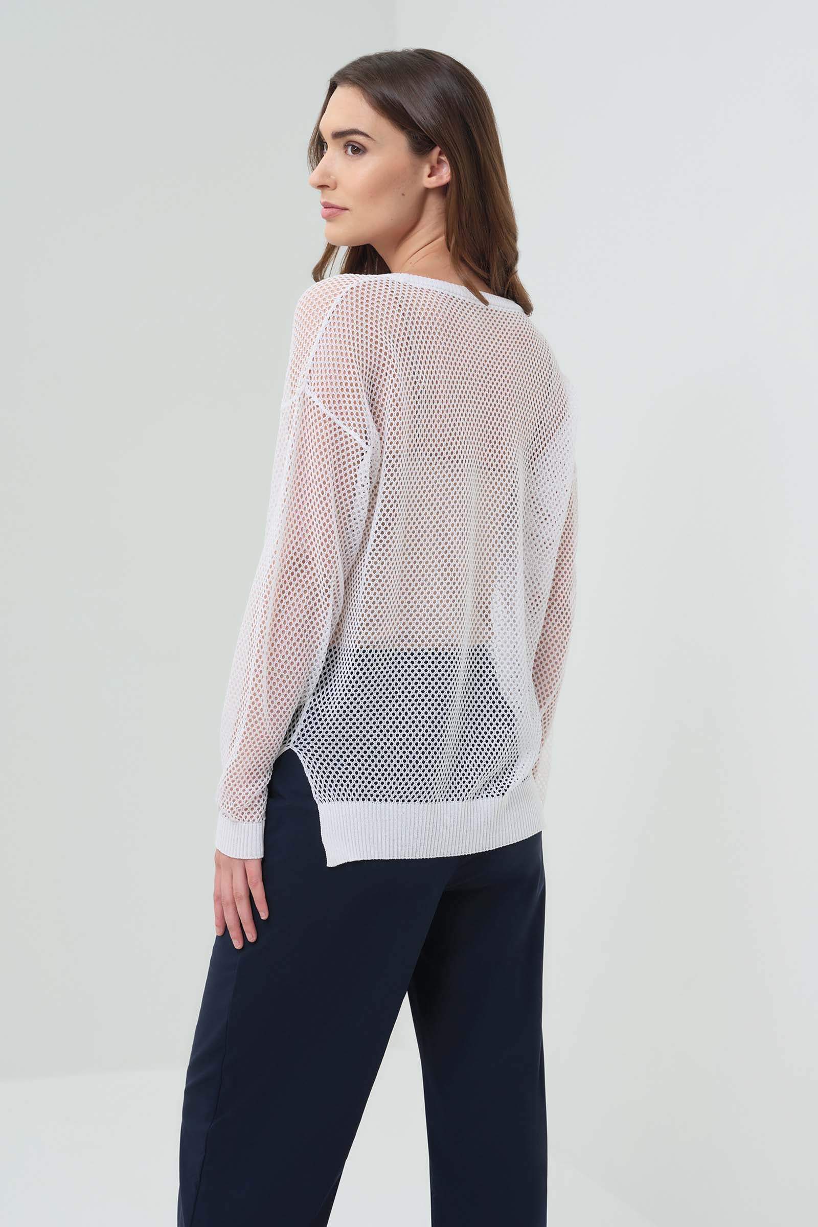 Emma Open Knit Pullover Top - Image 10