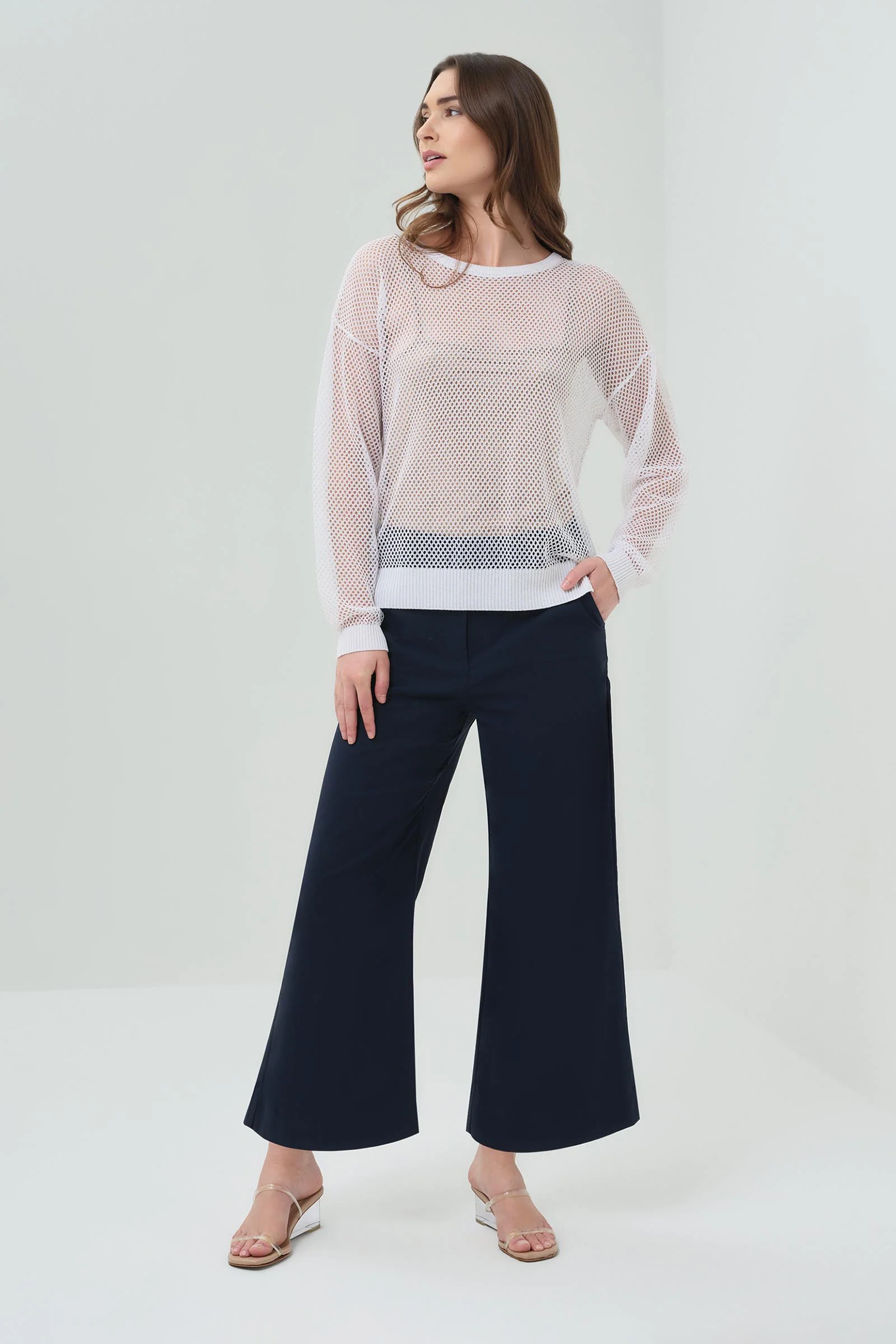 Emma Open Knit Pullover Top - Image 11