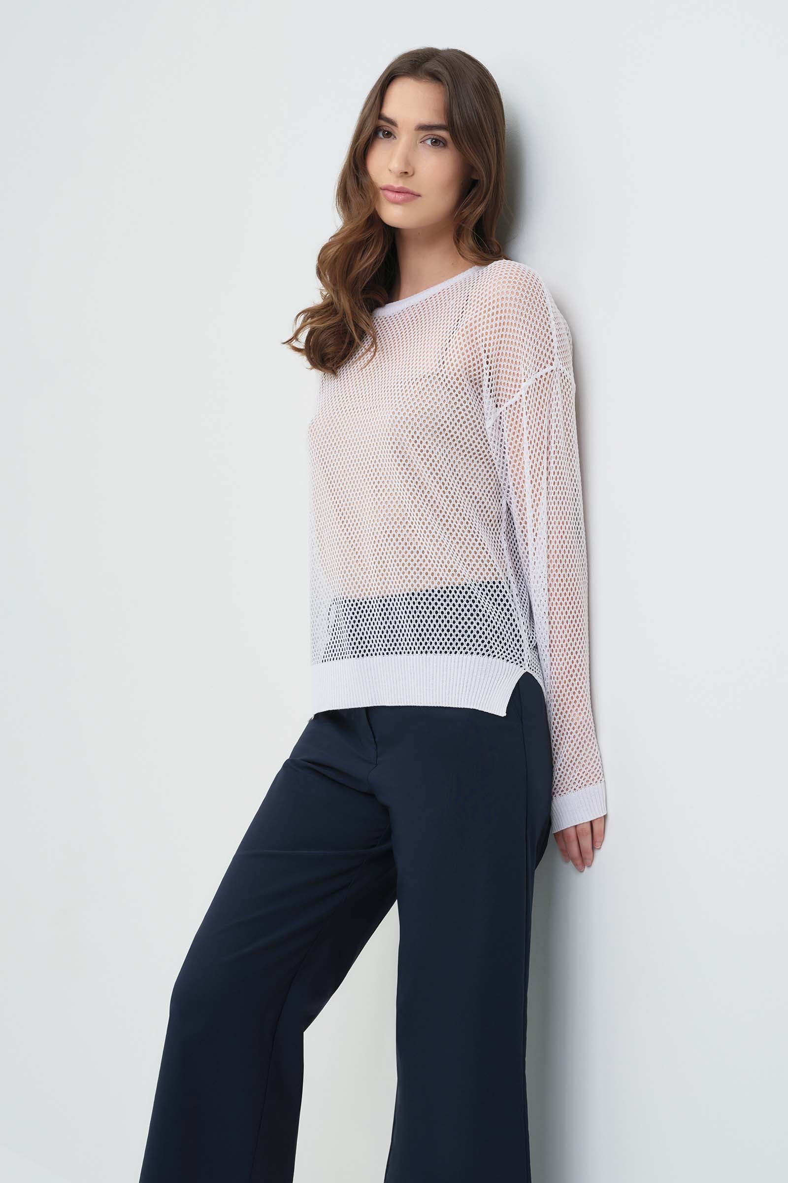 Emma Open Knit Pullover Top - Image 8