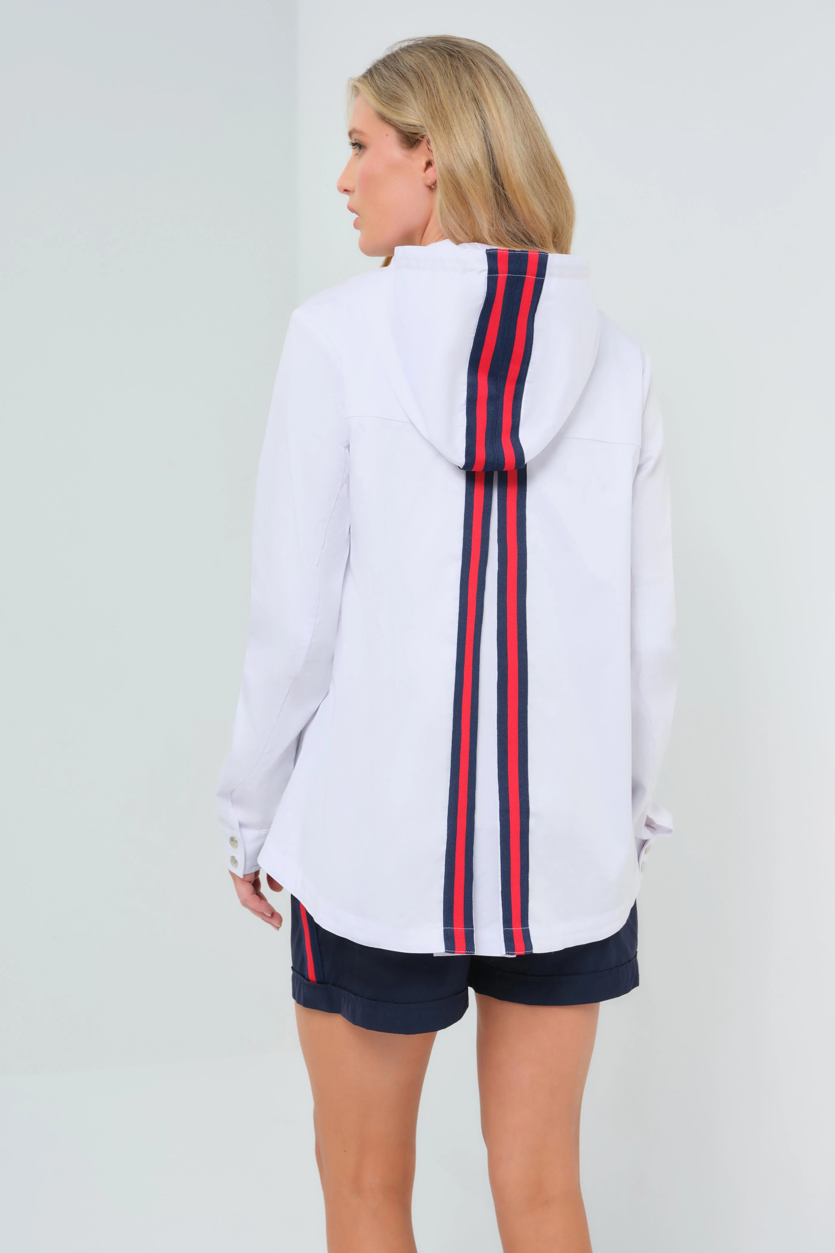 Gabi Stretch Woven Hooded Full Zip Jacket - Image 4