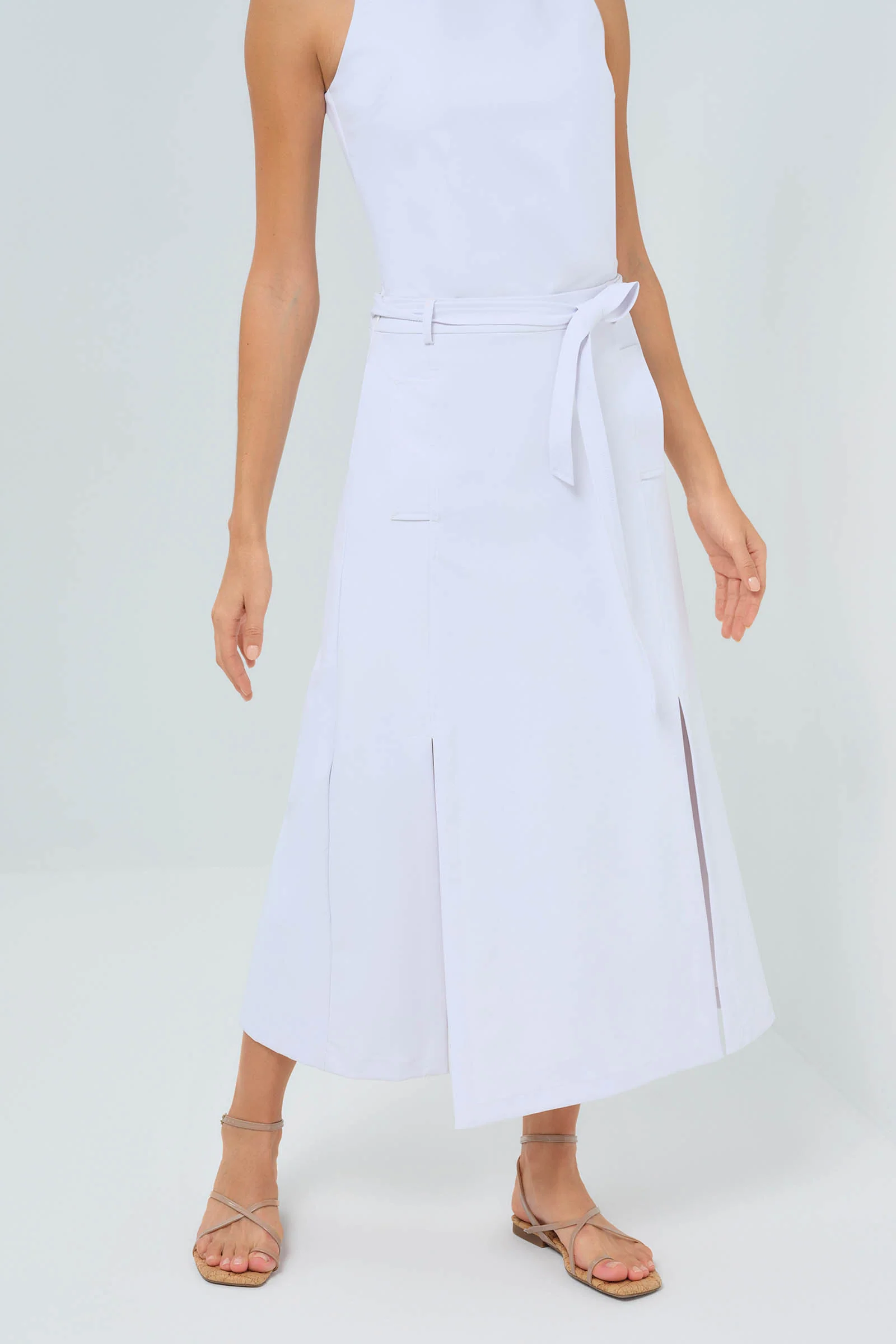 Galina Performance Twill Belted Skirt - Image 2