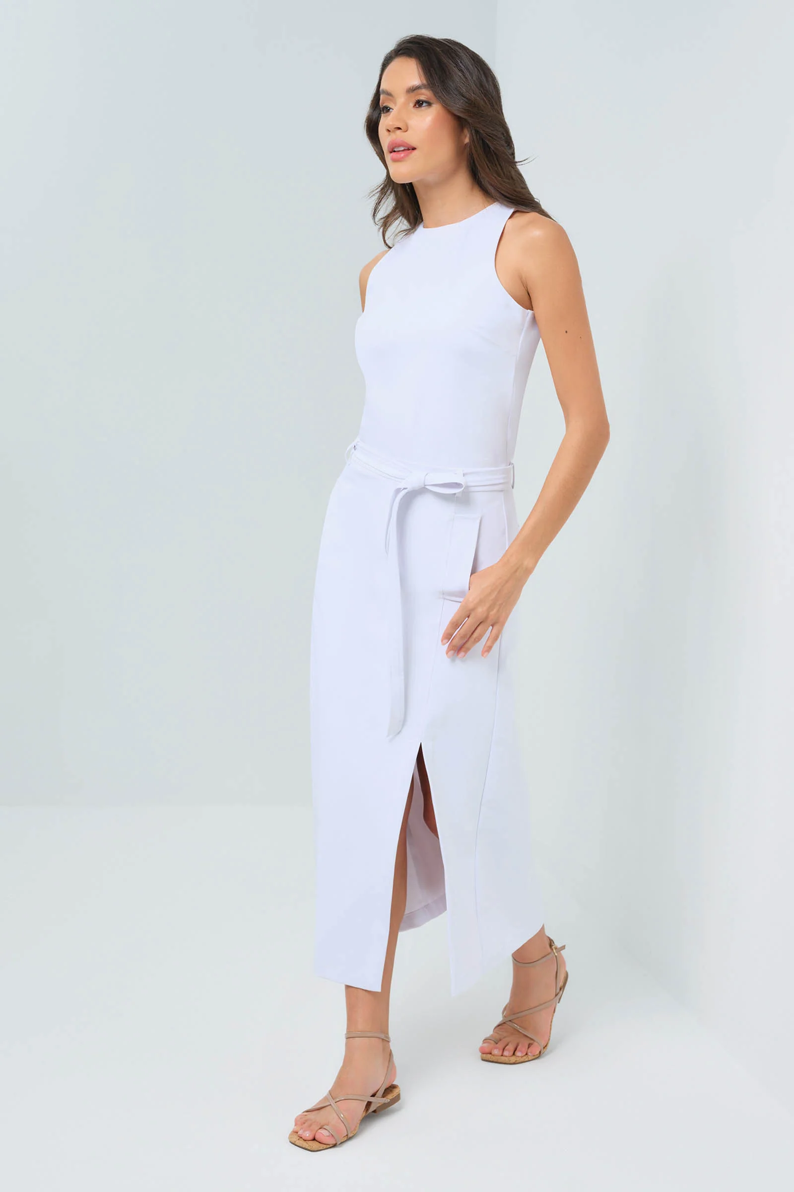 Galina Performance Twill Belted Skirt - Image 3