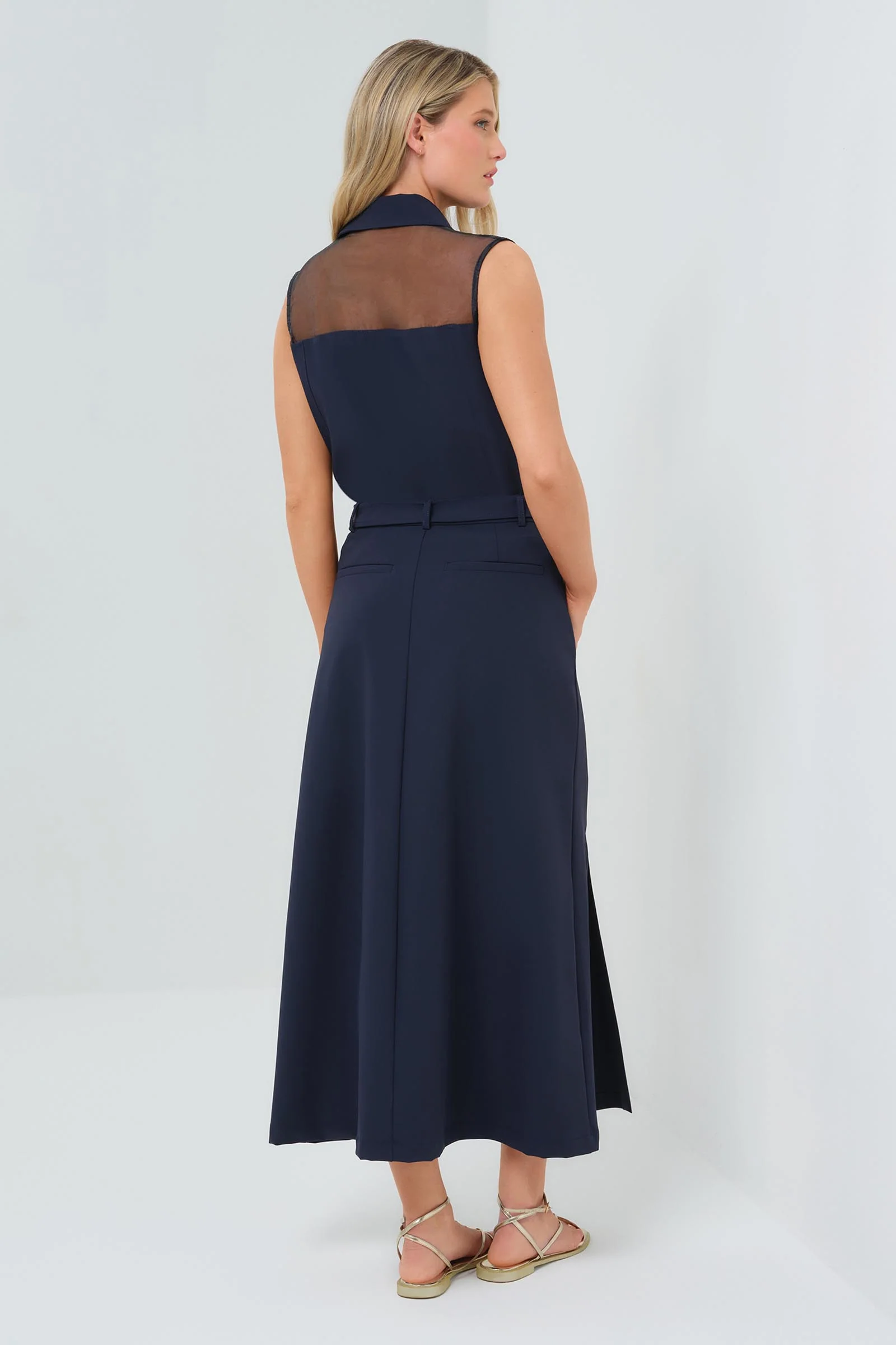 Galina Performance Twill Belted Skirt - Image 9
