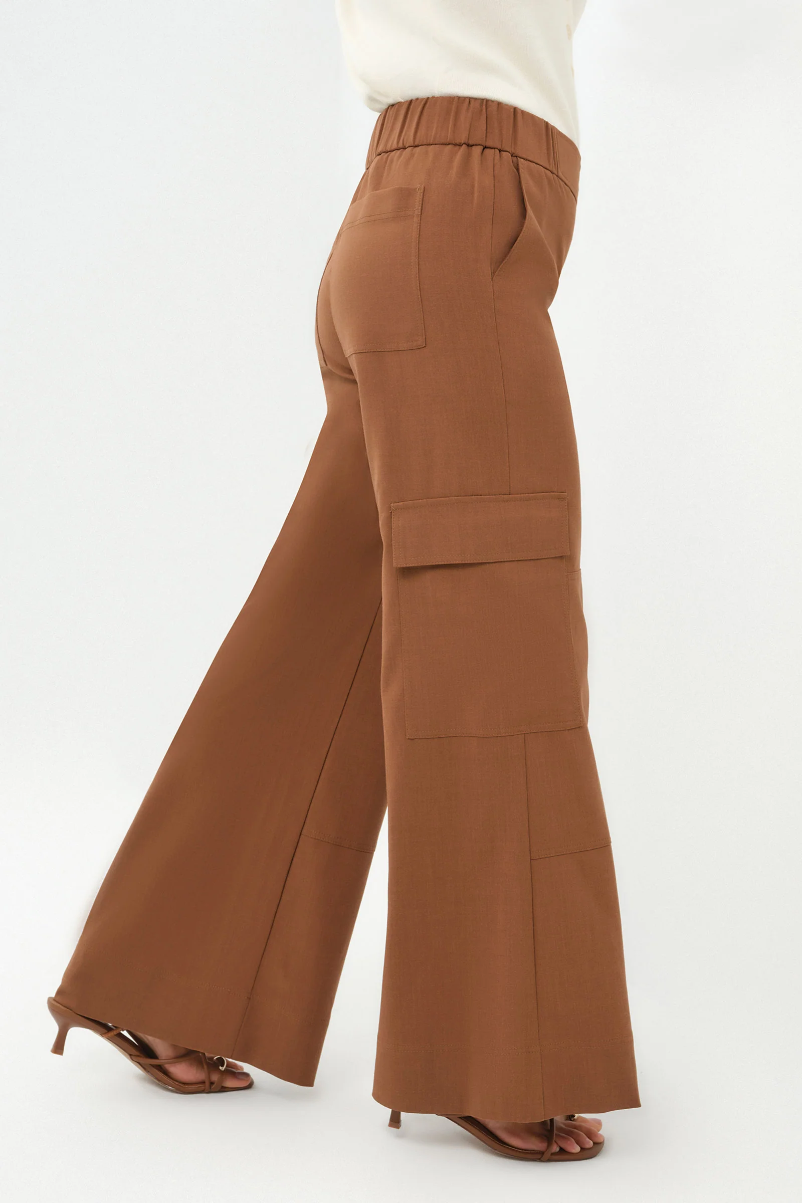 Herron Woven Cargo Wide Leg Pull-On Pant - Image 2