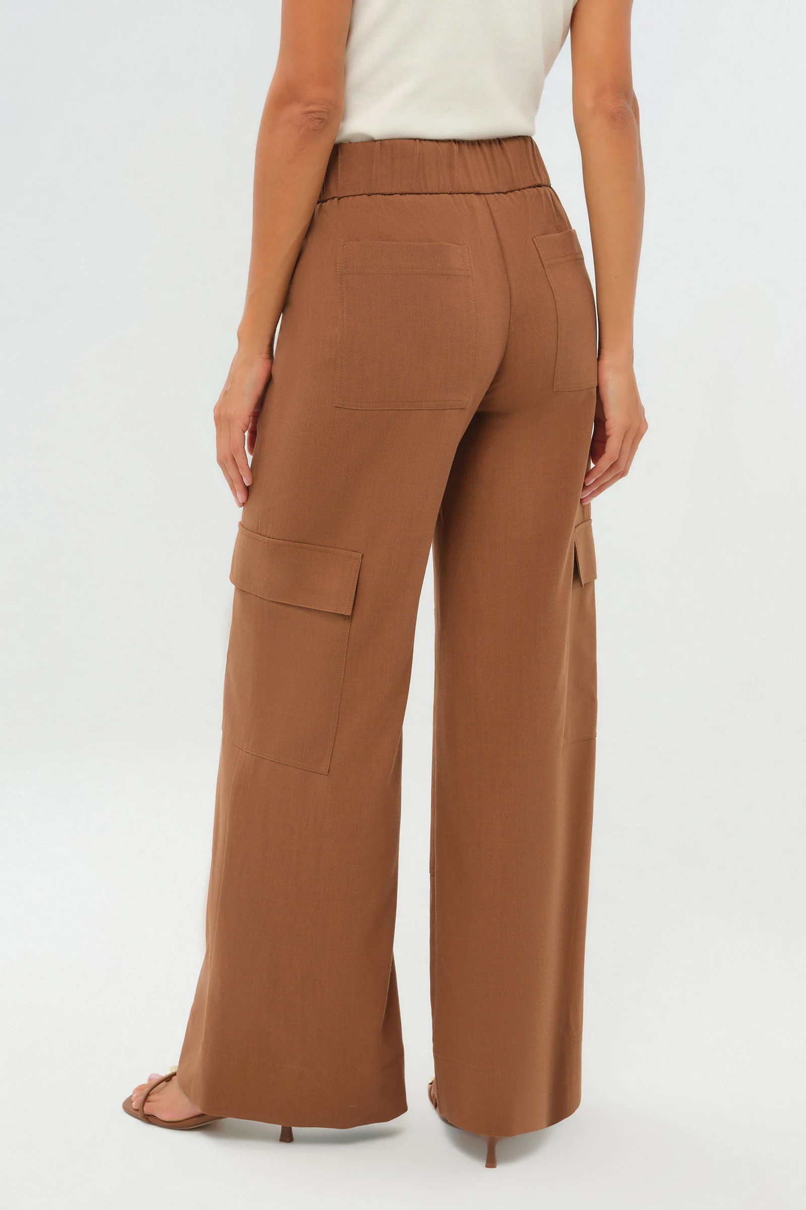 Herron Woven Cargo Wide Leg Pull-On Pant - Image 3