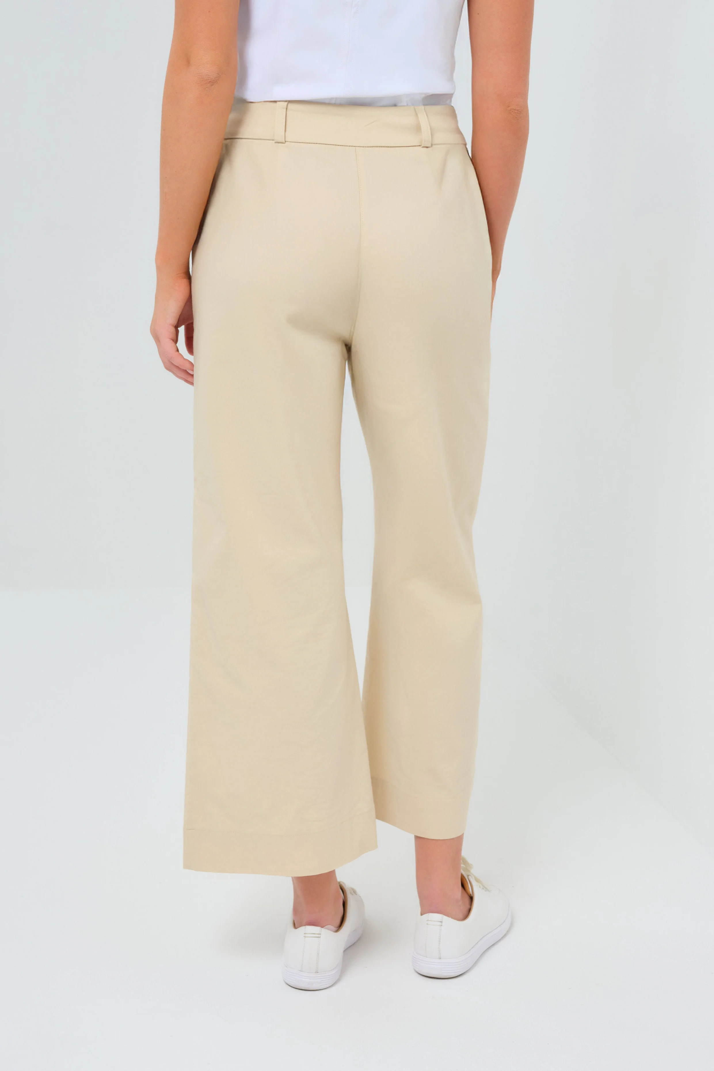 Ivanna Performance Cotton Cropped Flare Pant - Image 4