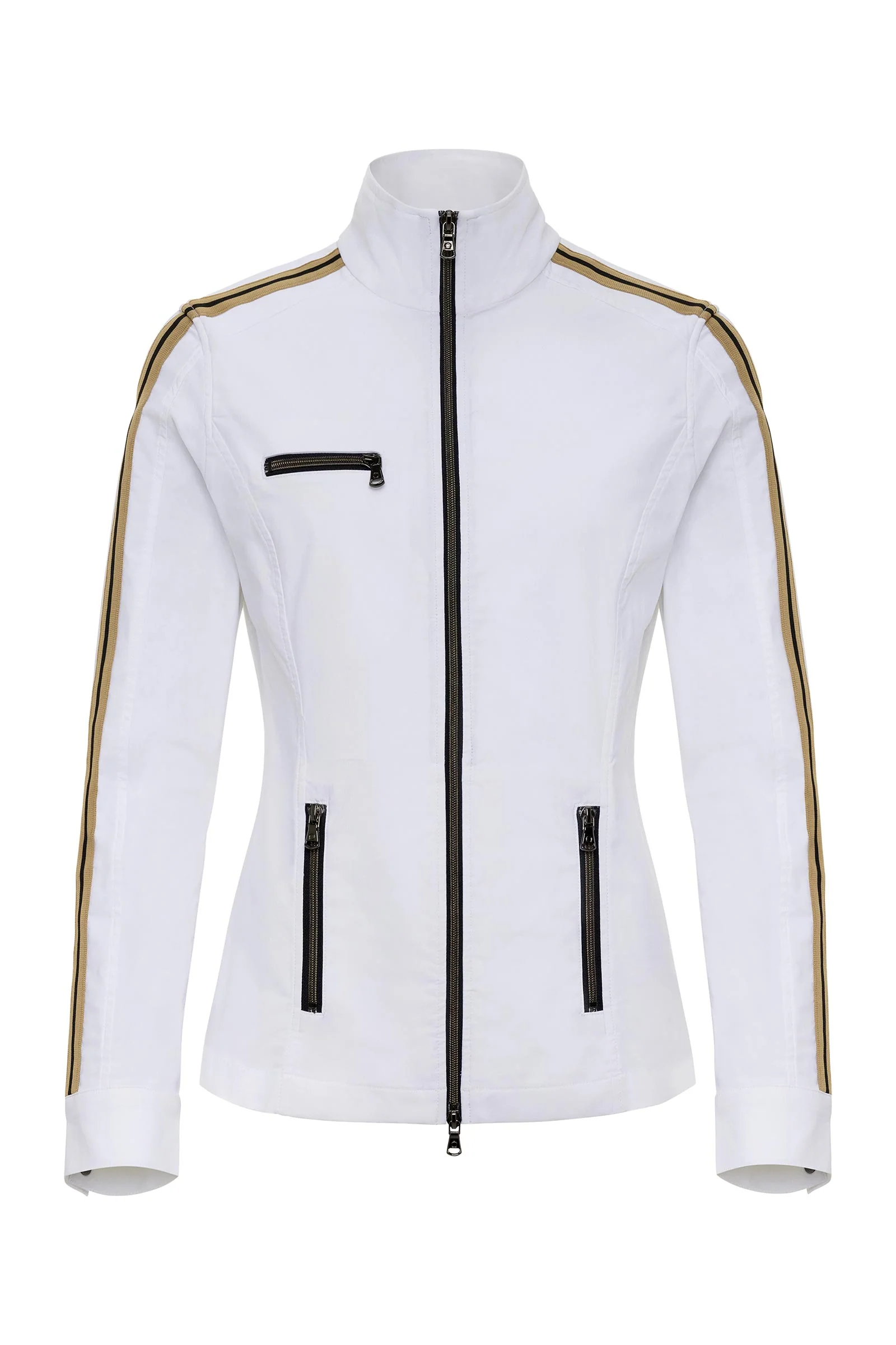 Justine Side-Stripe Racer Jacket - Image 8