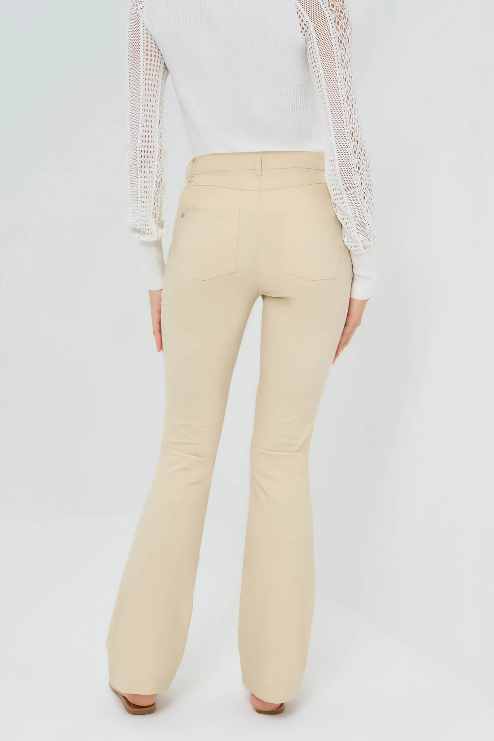 Katya Performance Cotton Pintuck Flare Pant - Image 3