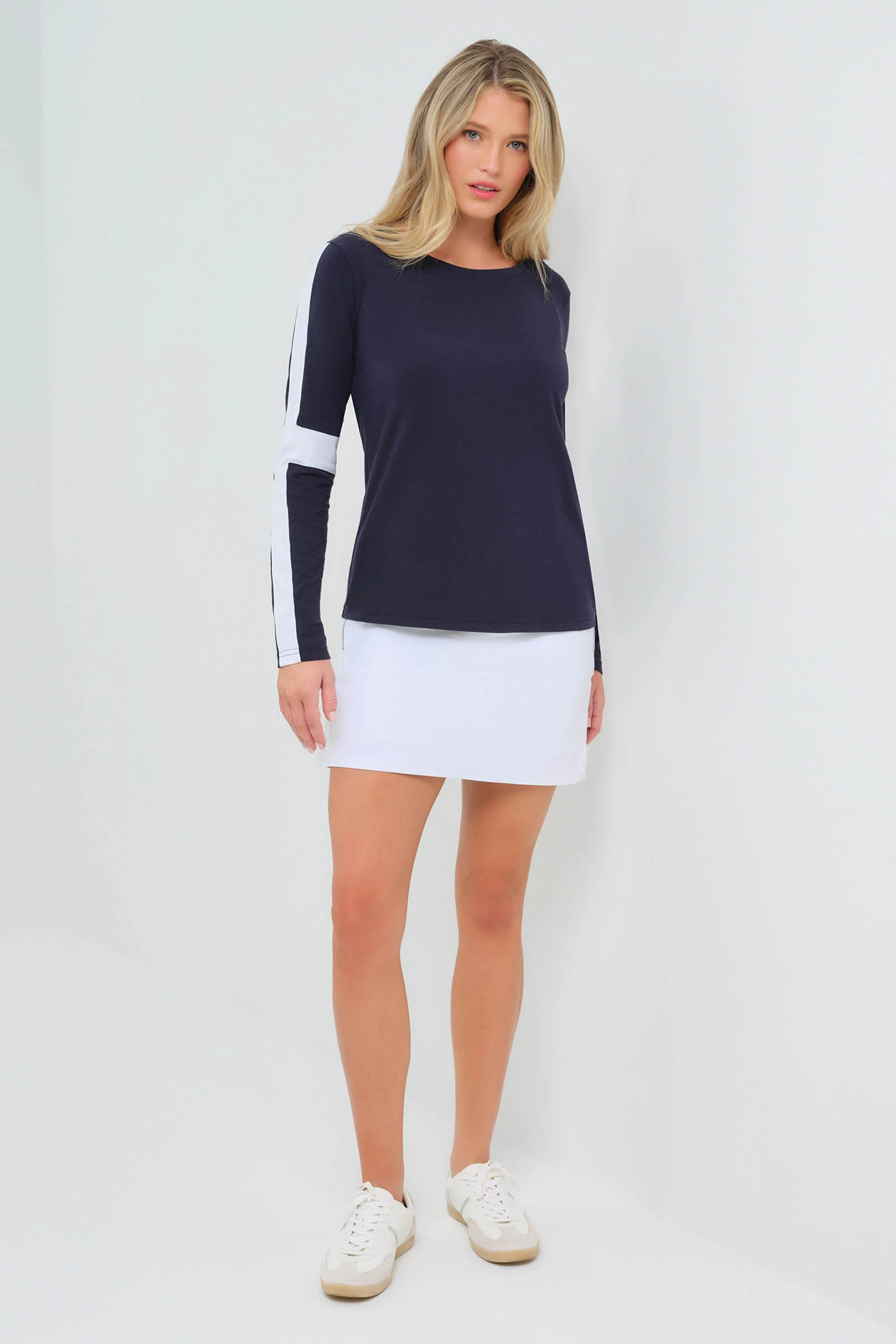 Kensley Contrast Sleeve Pima Top - Image 11