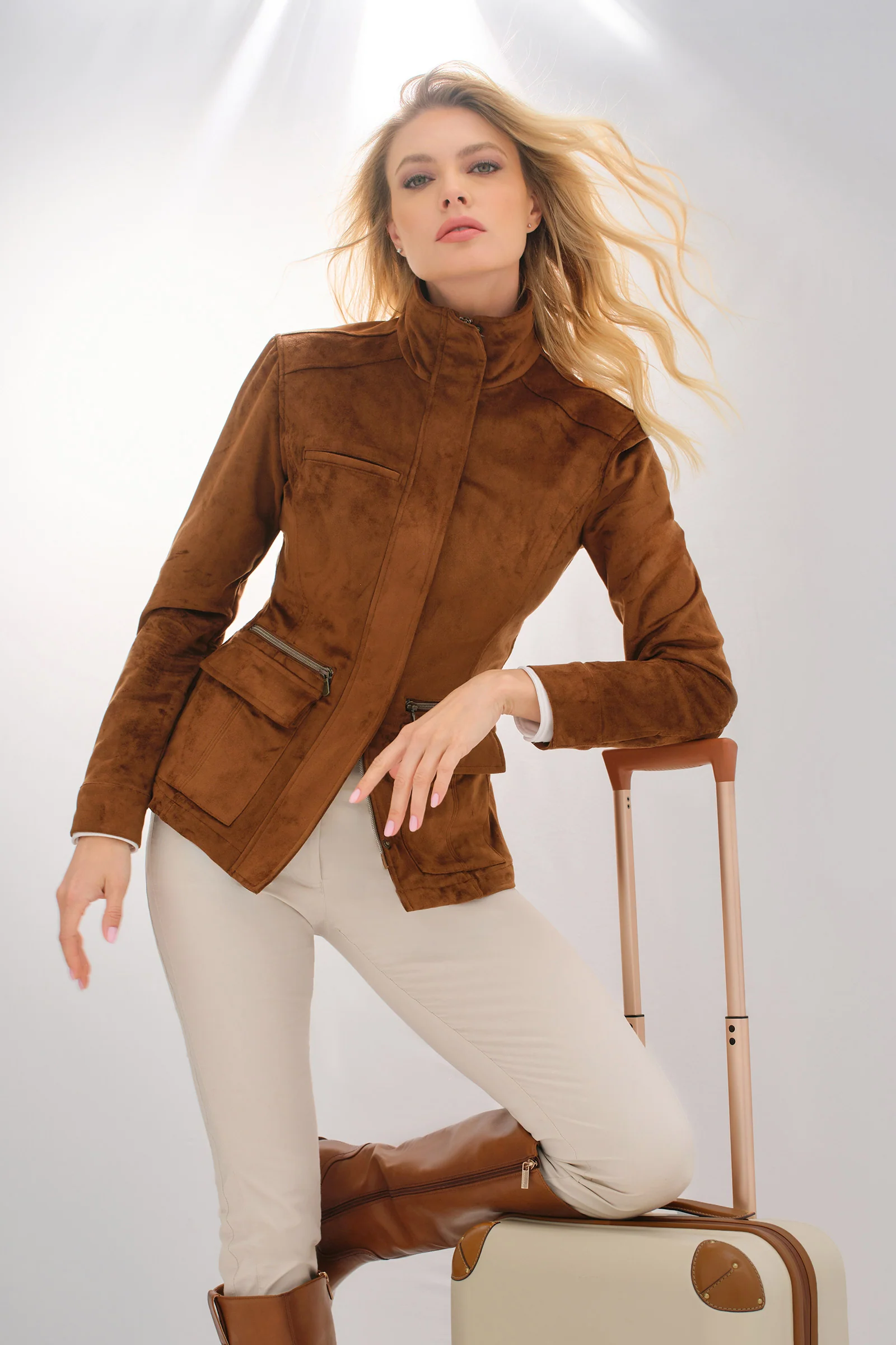 Kenya Faux Suede Safari Jacket Anniversary Edition - Image 5