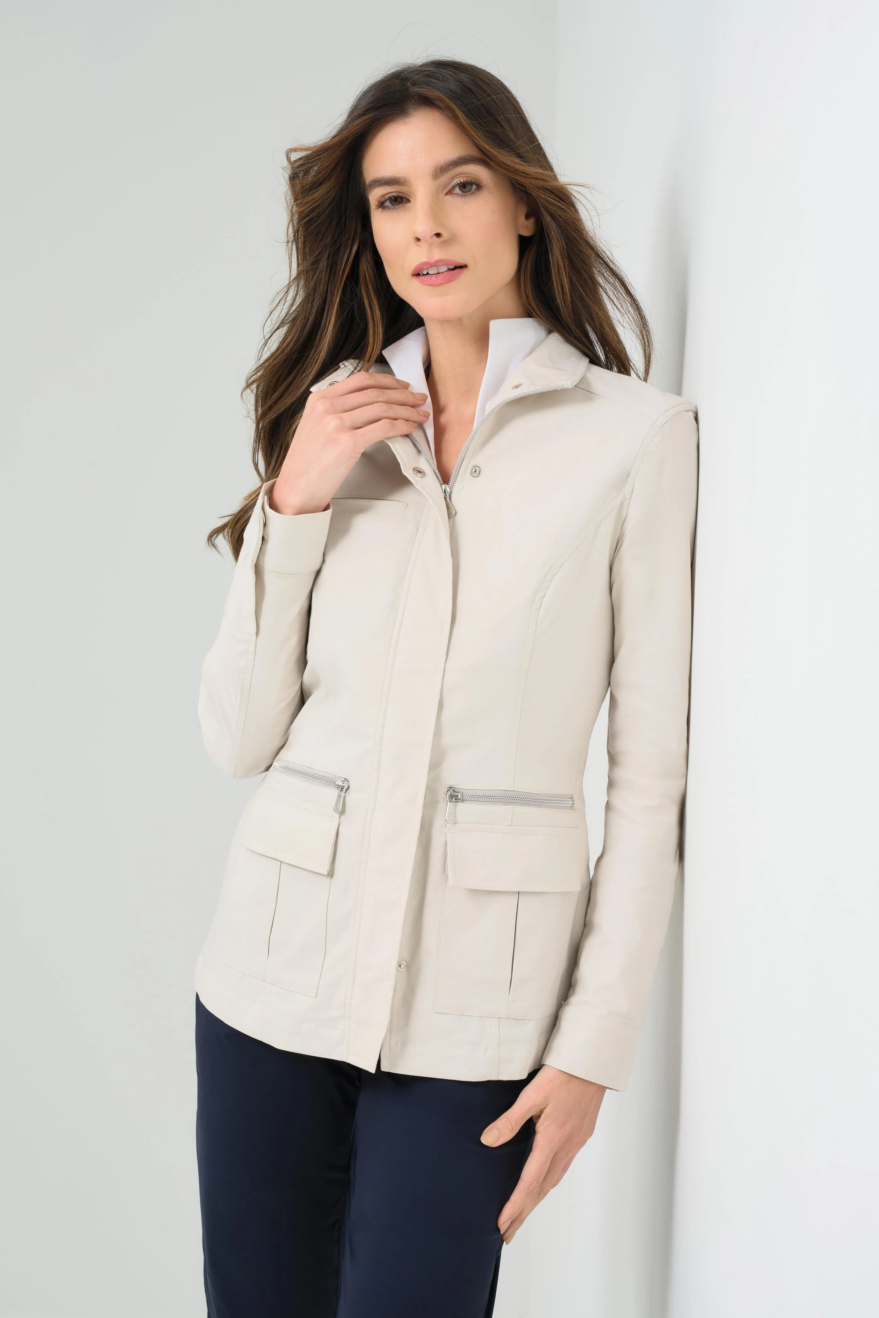 Kenya Safari Jacket in Stone - Image 3