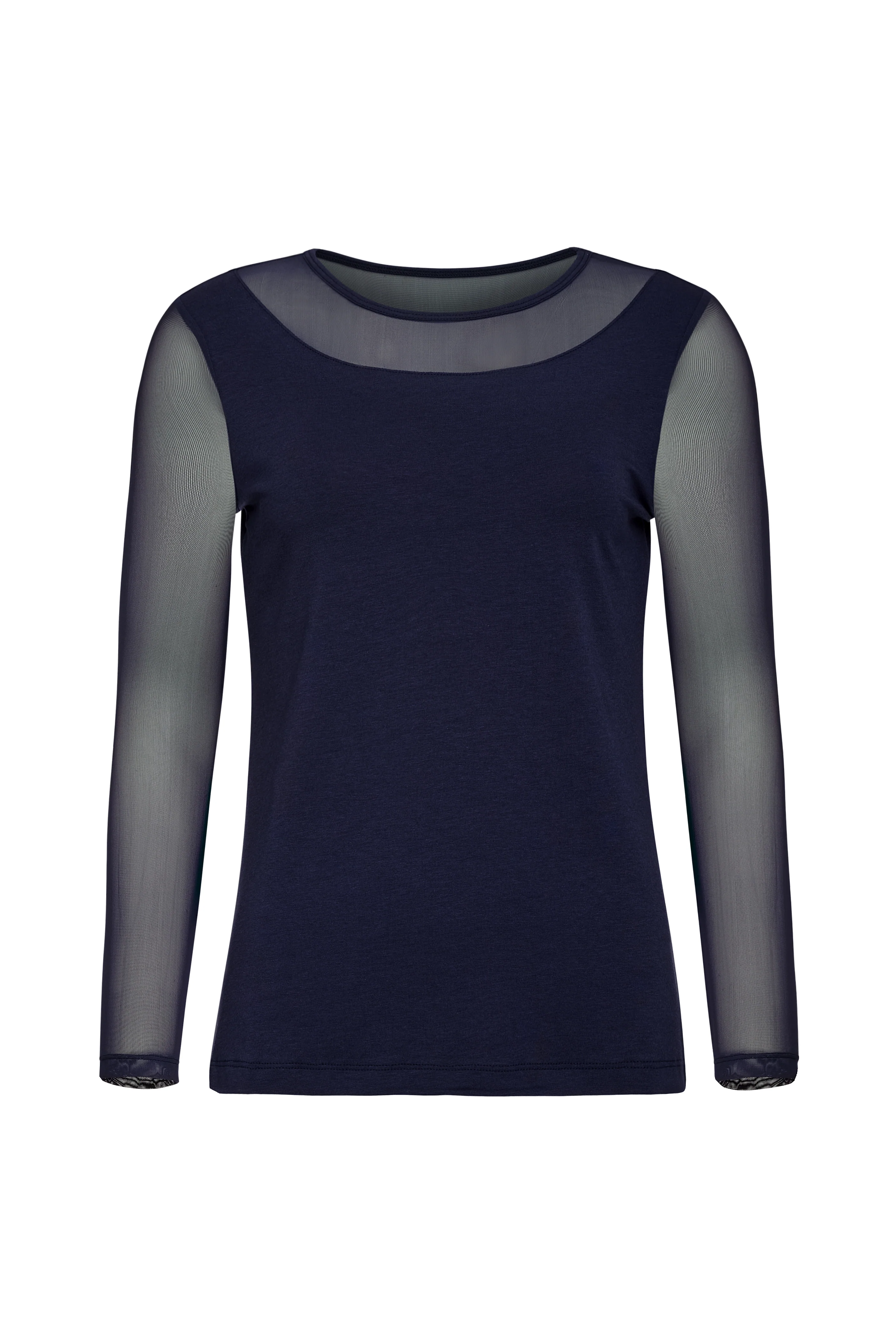 Kim Mesh-Sleeve Top in Pima Modal - Image 10