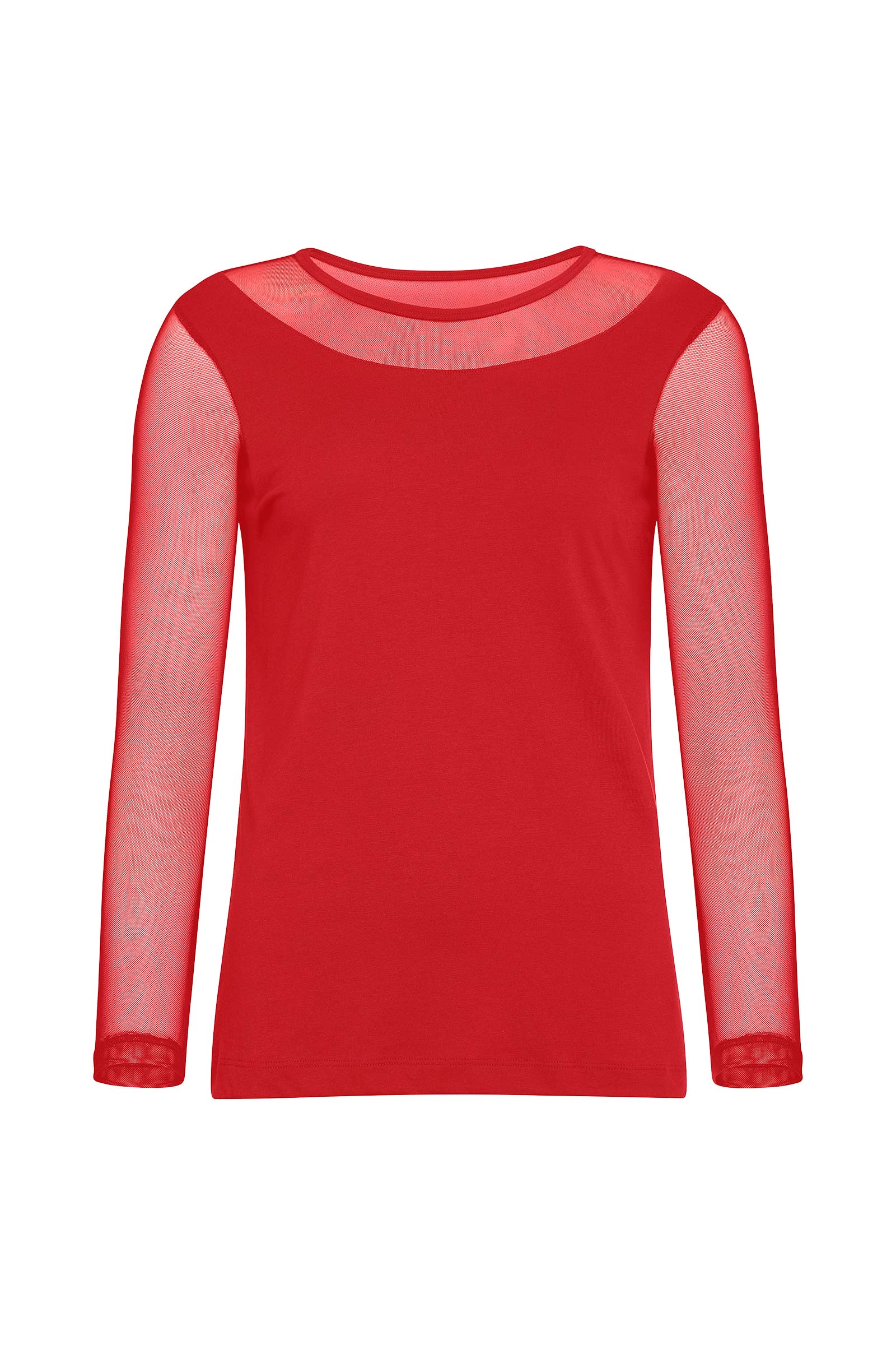 Kim Mesh-Sleeve Top in Pima Modal - Image 13