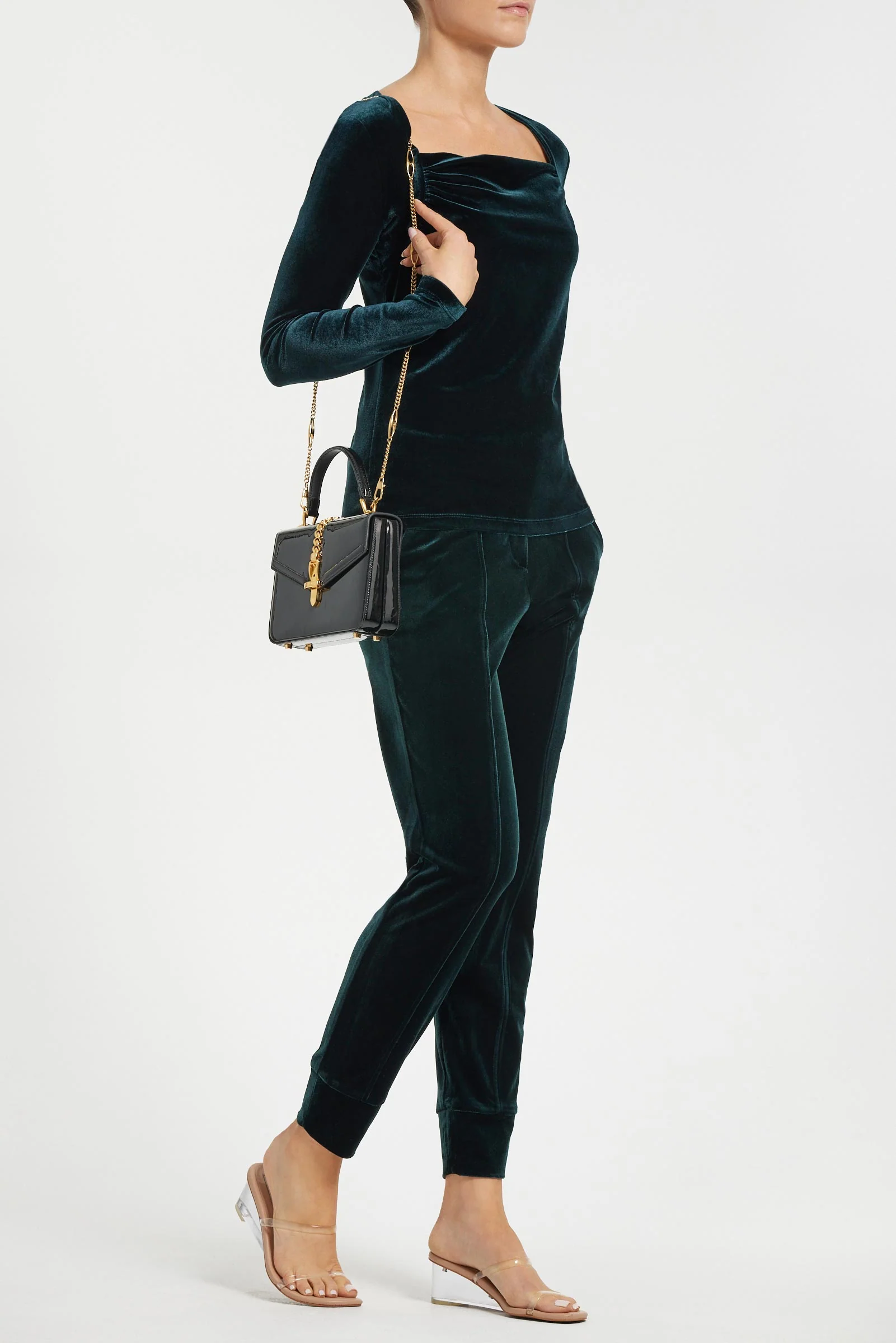 Kori Stretch Velvet Jogger - Image 3