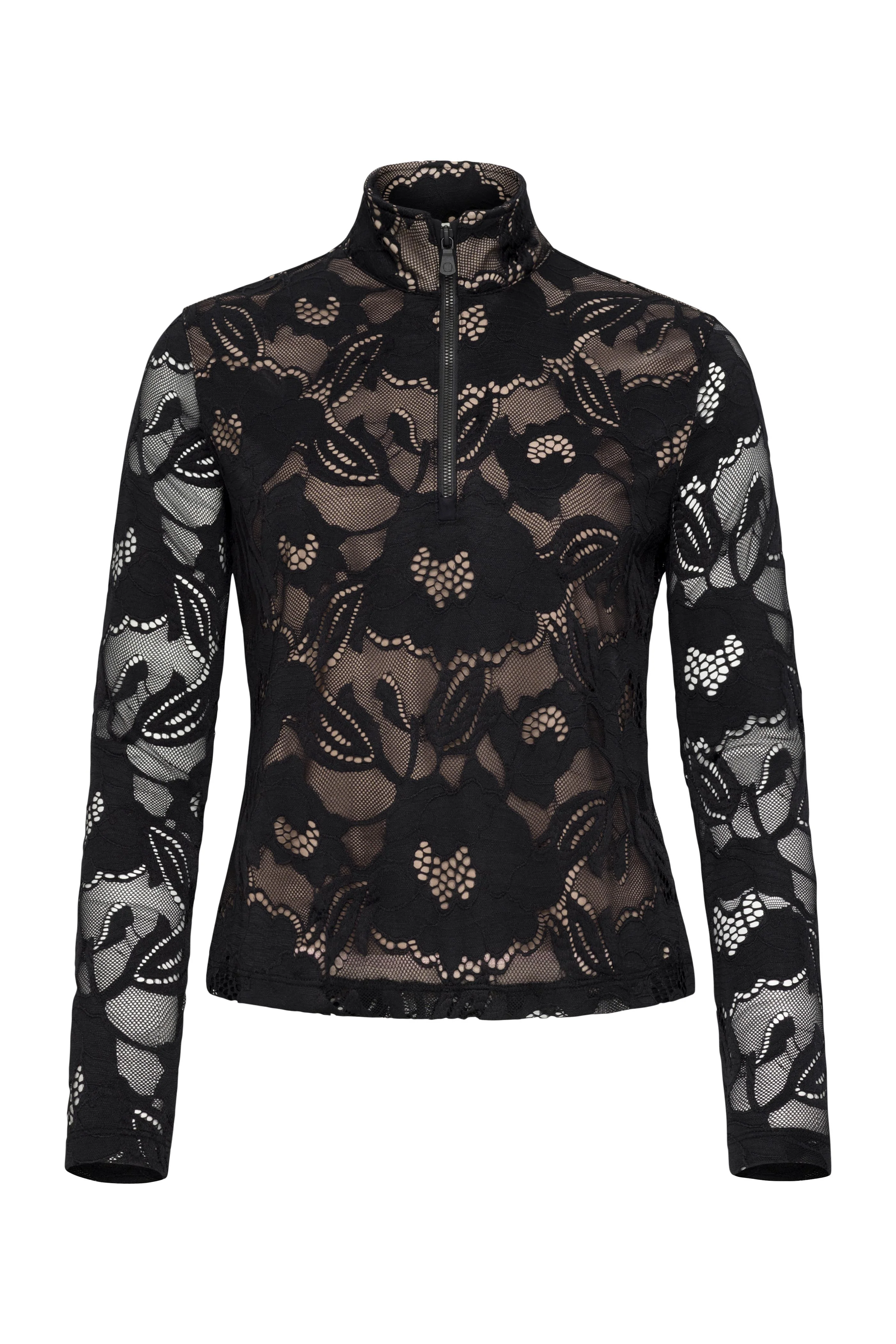 Lace Stacey 1/4 Zip Front Longsleeve Top - Image 10