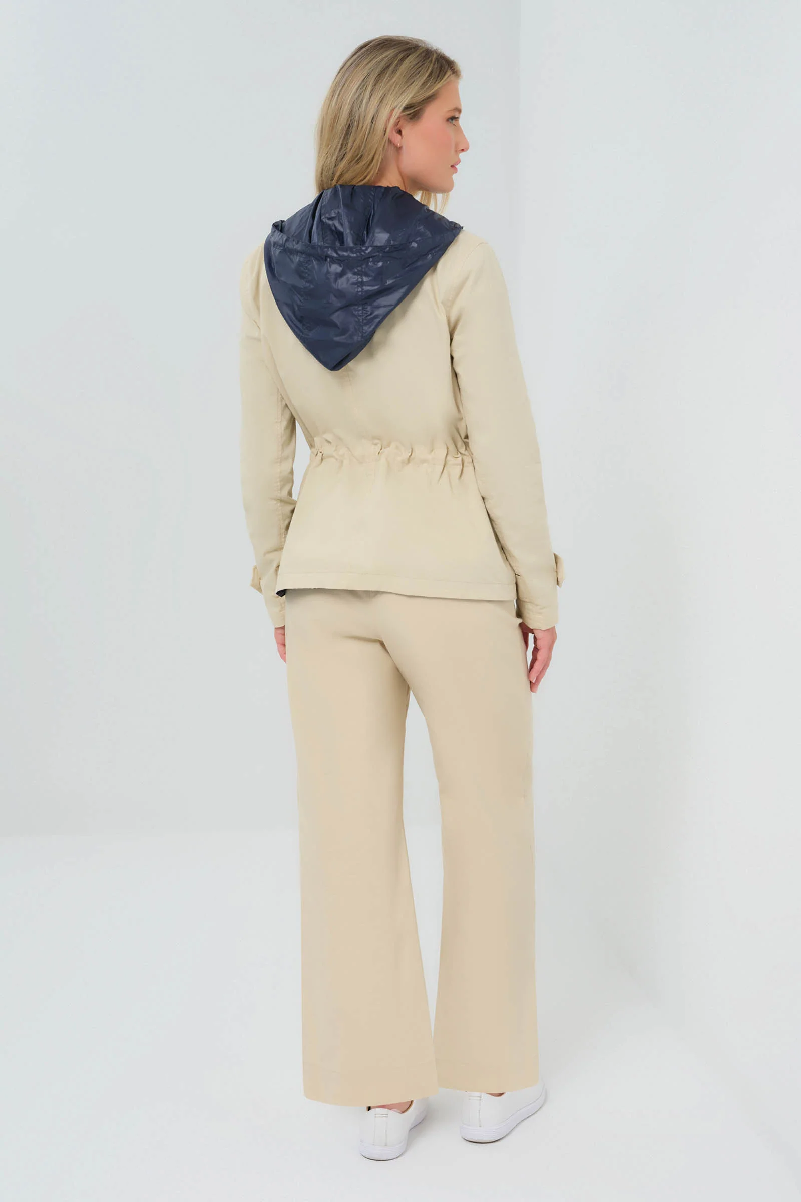 Lexie Performance Cotton & Nylon Reversible Trench Jacket - Image 5