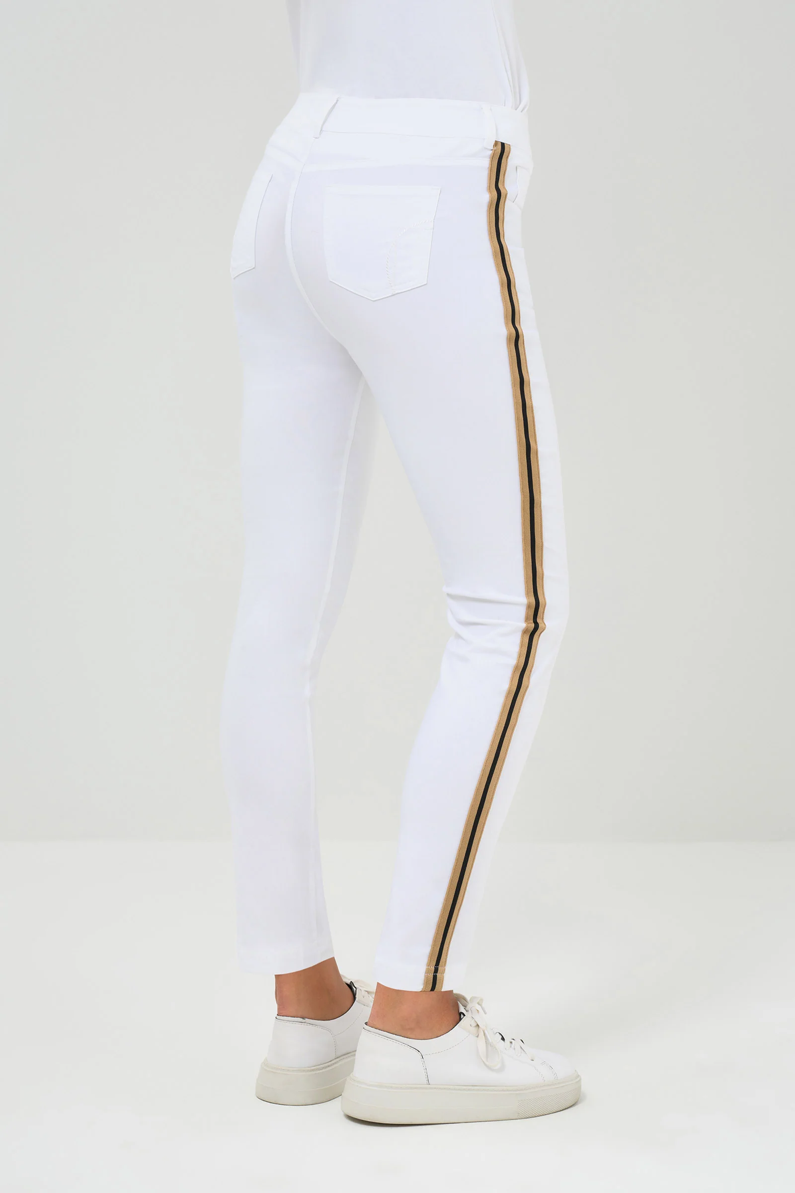 Luli Stripe Performance Cotton Skinny Pant - Image 3