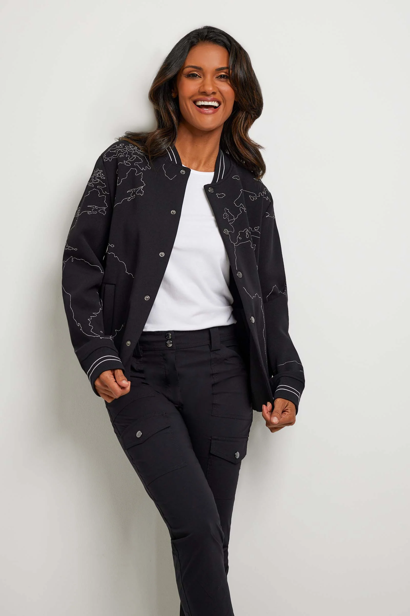Map Bomber Jacket - Image 3