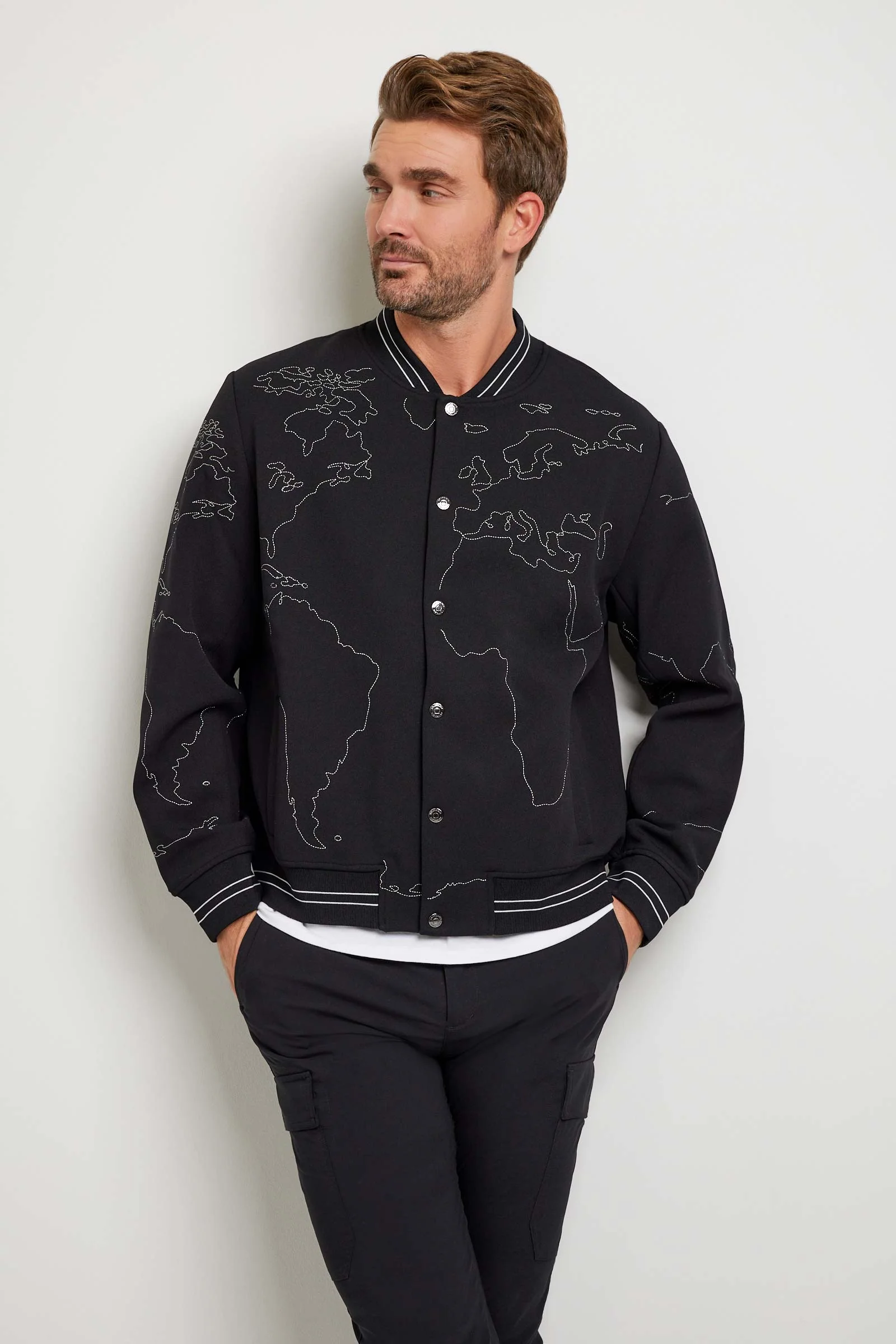 Map Bomber Jacket - Image 6