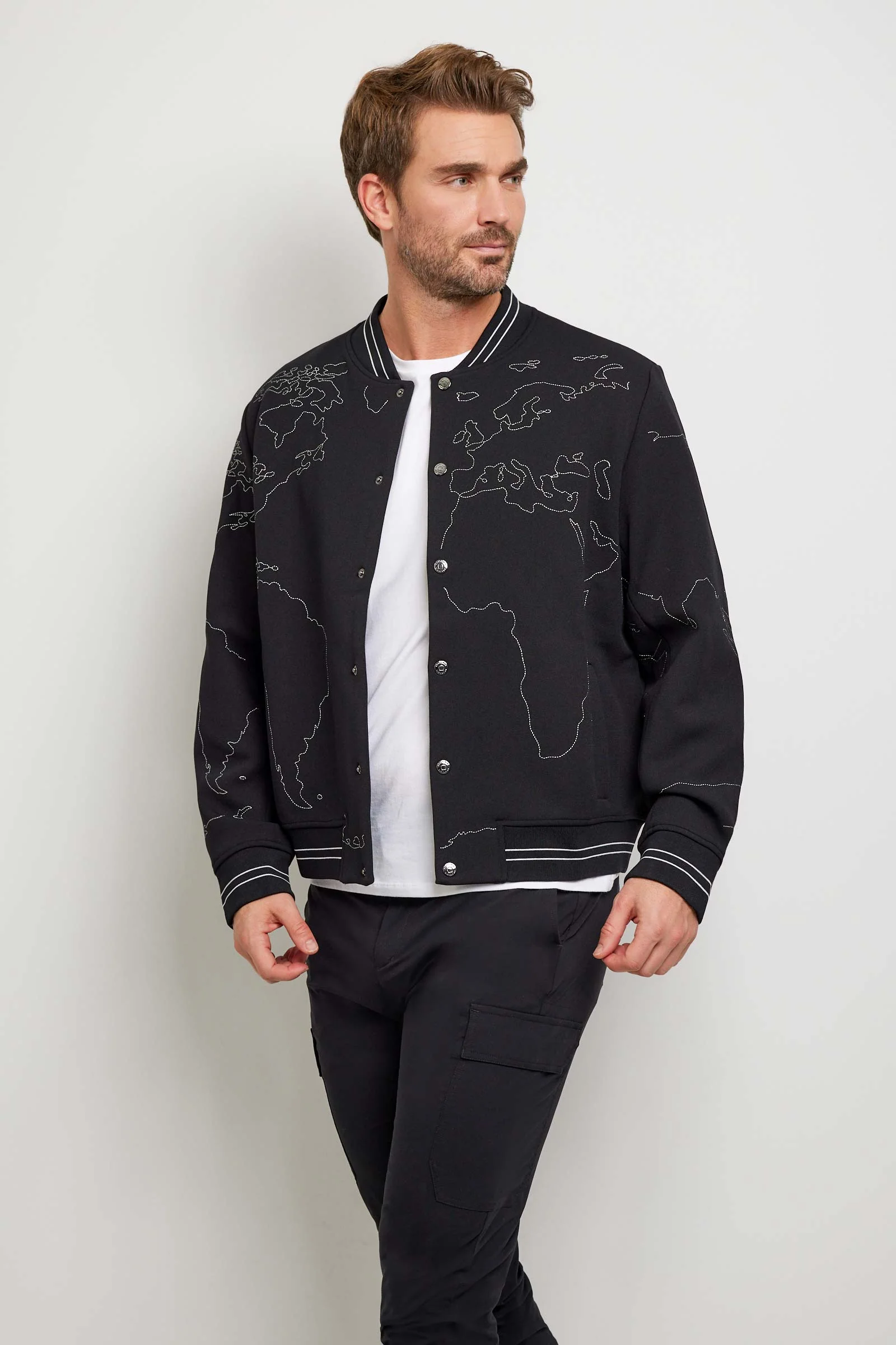 Map Bomber Jacket - Image 7